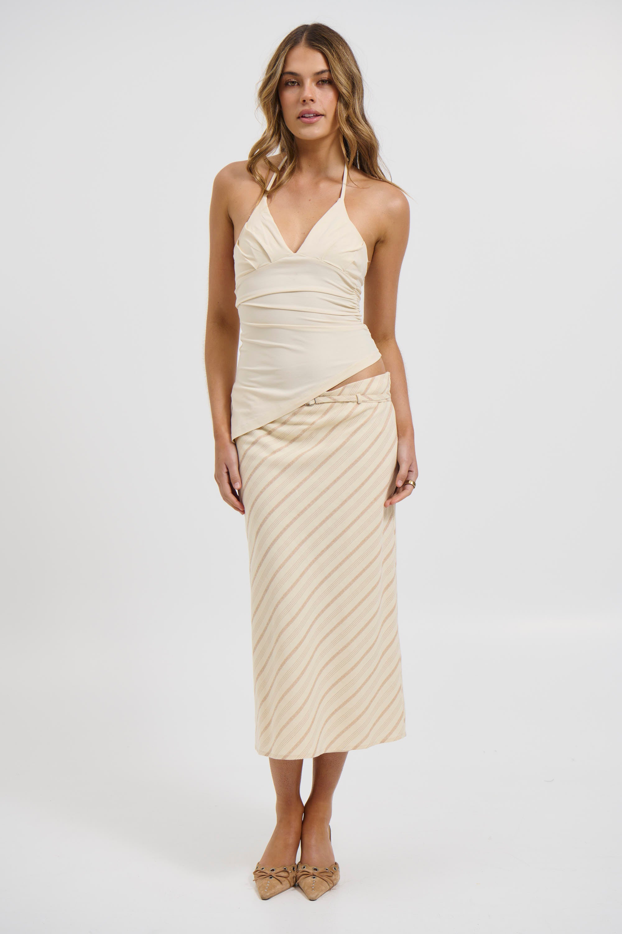 Lorina Top Beige