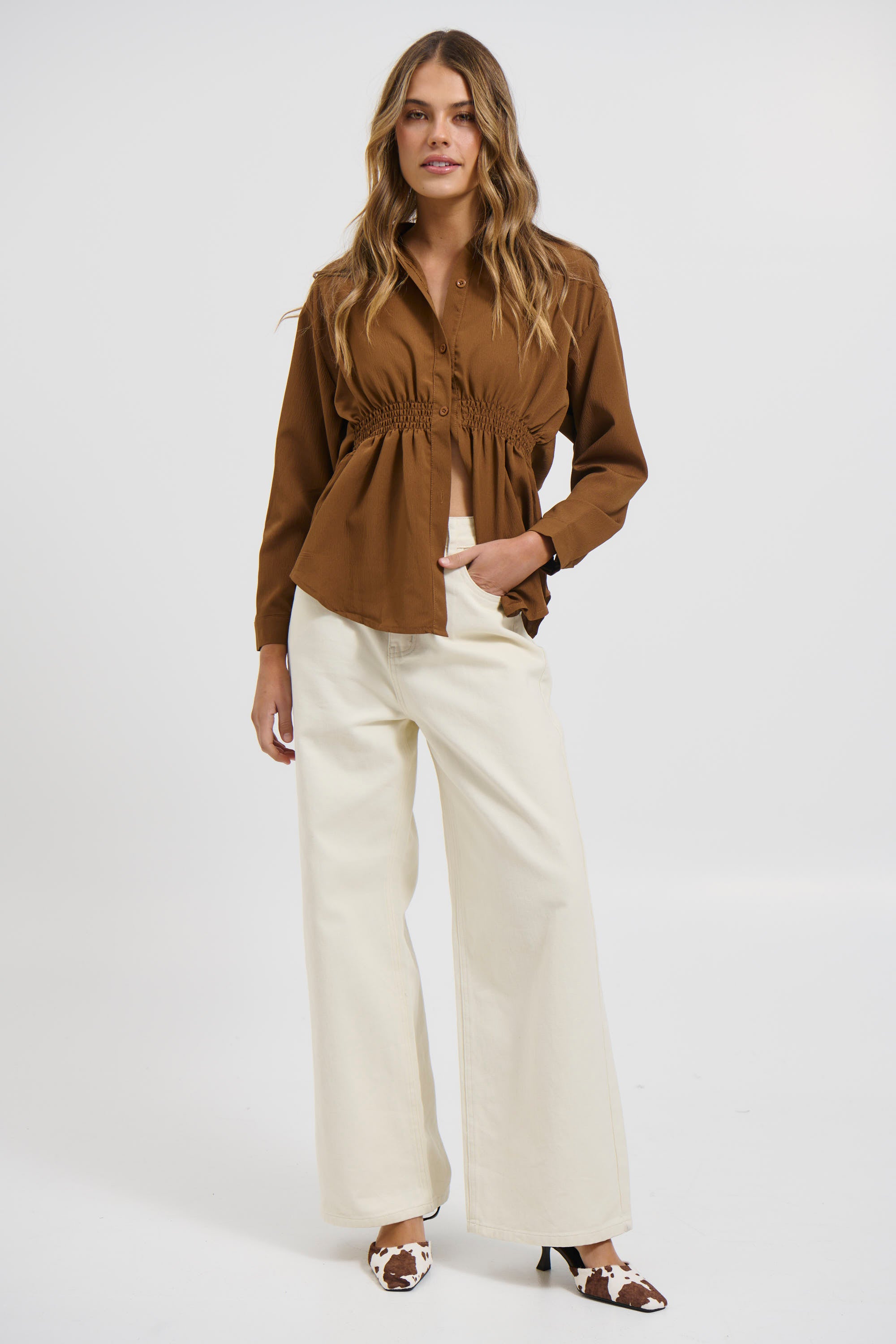 Layla Shirt Chocolate