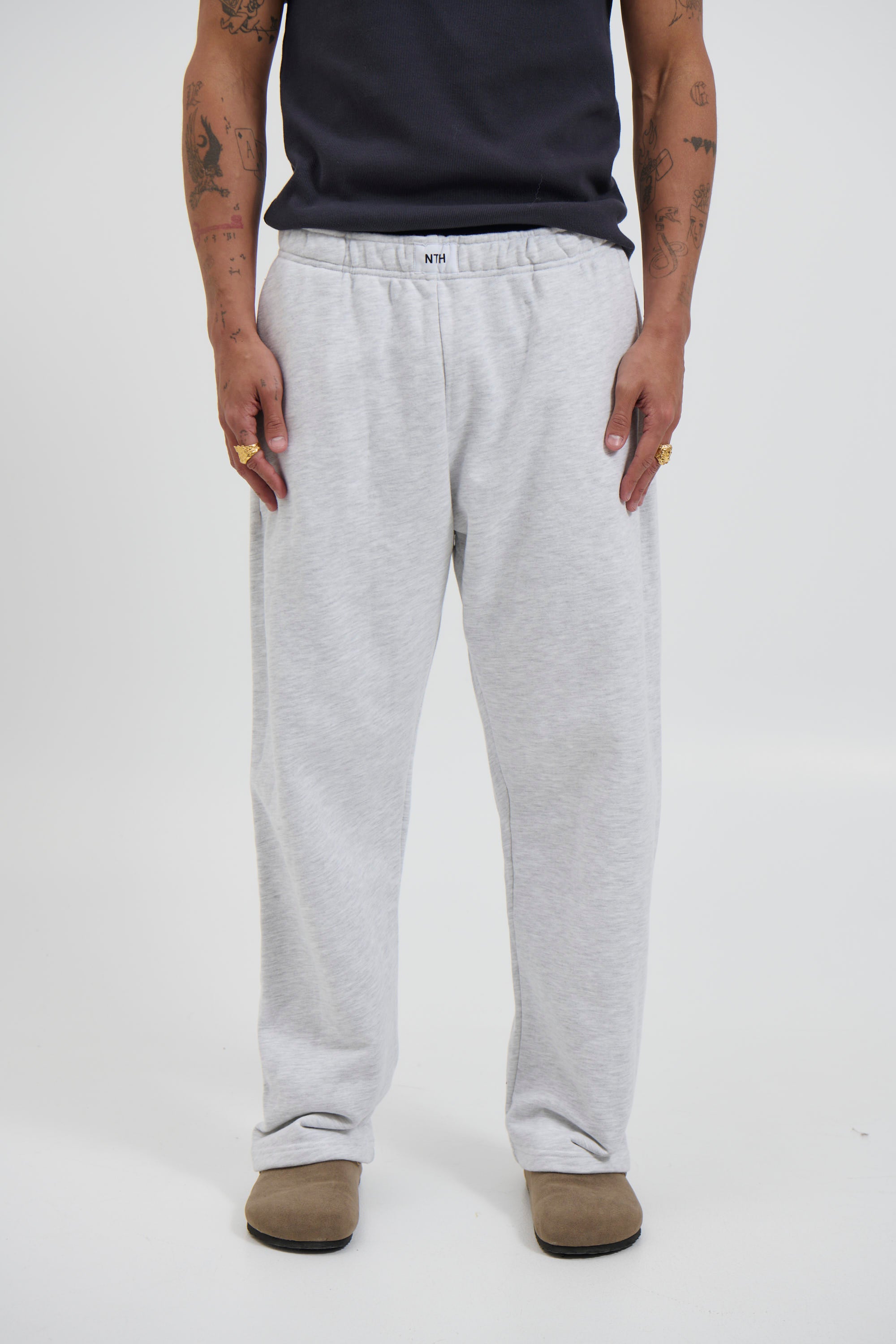 Heavyweight Track Pant White Marle