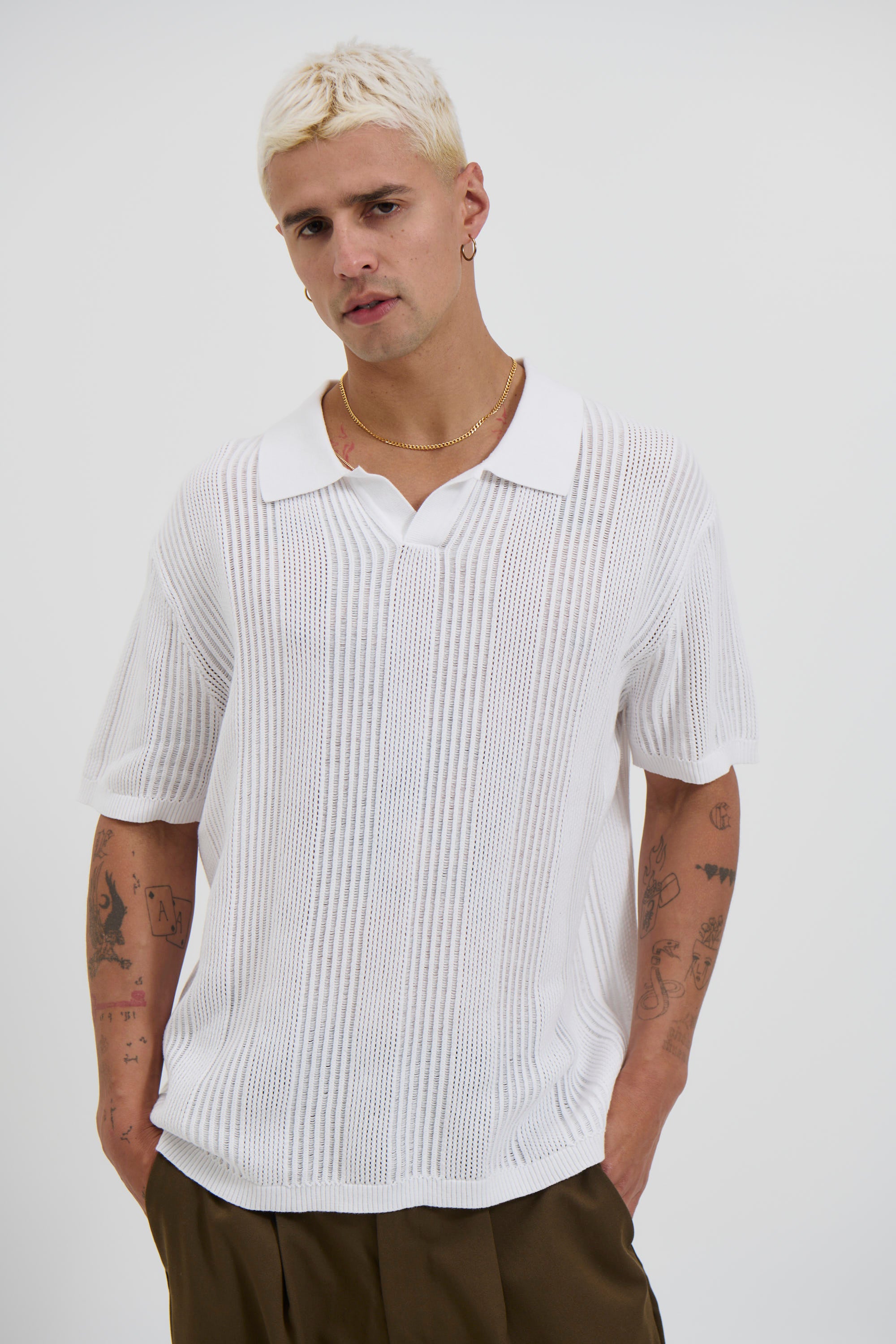 NTH Relaxed Polo White