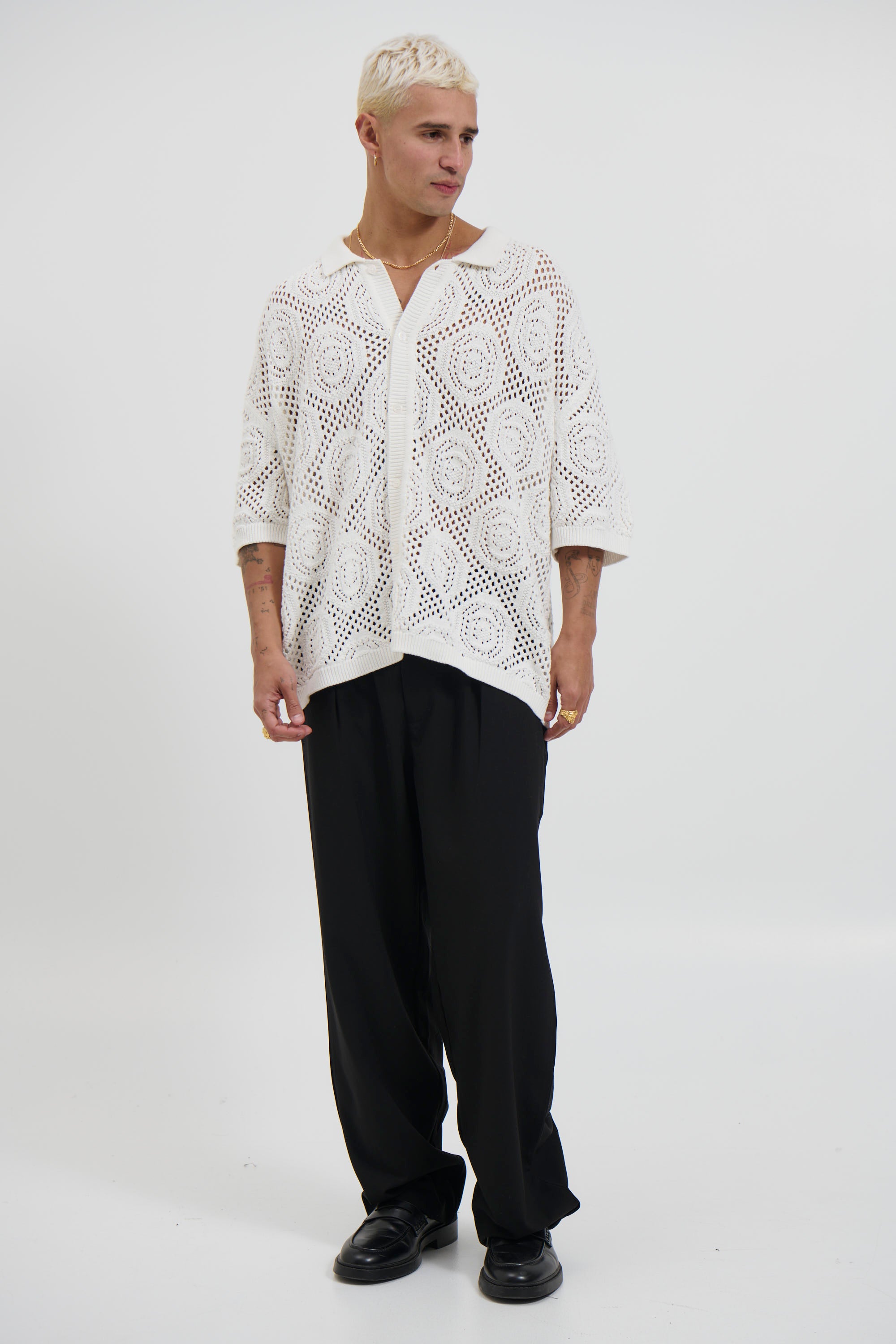 William Knit Shirt White