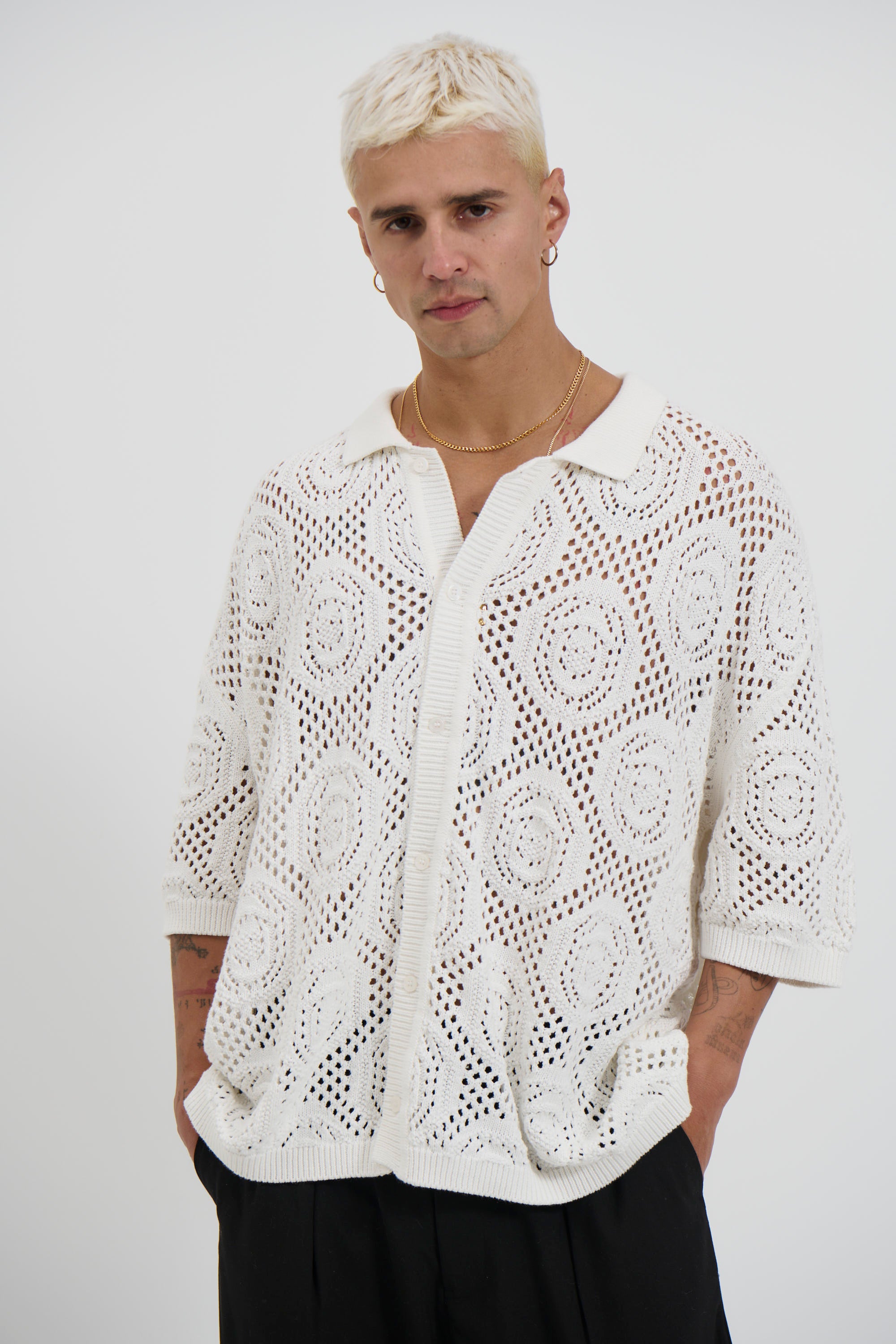 William Knit Shirt White