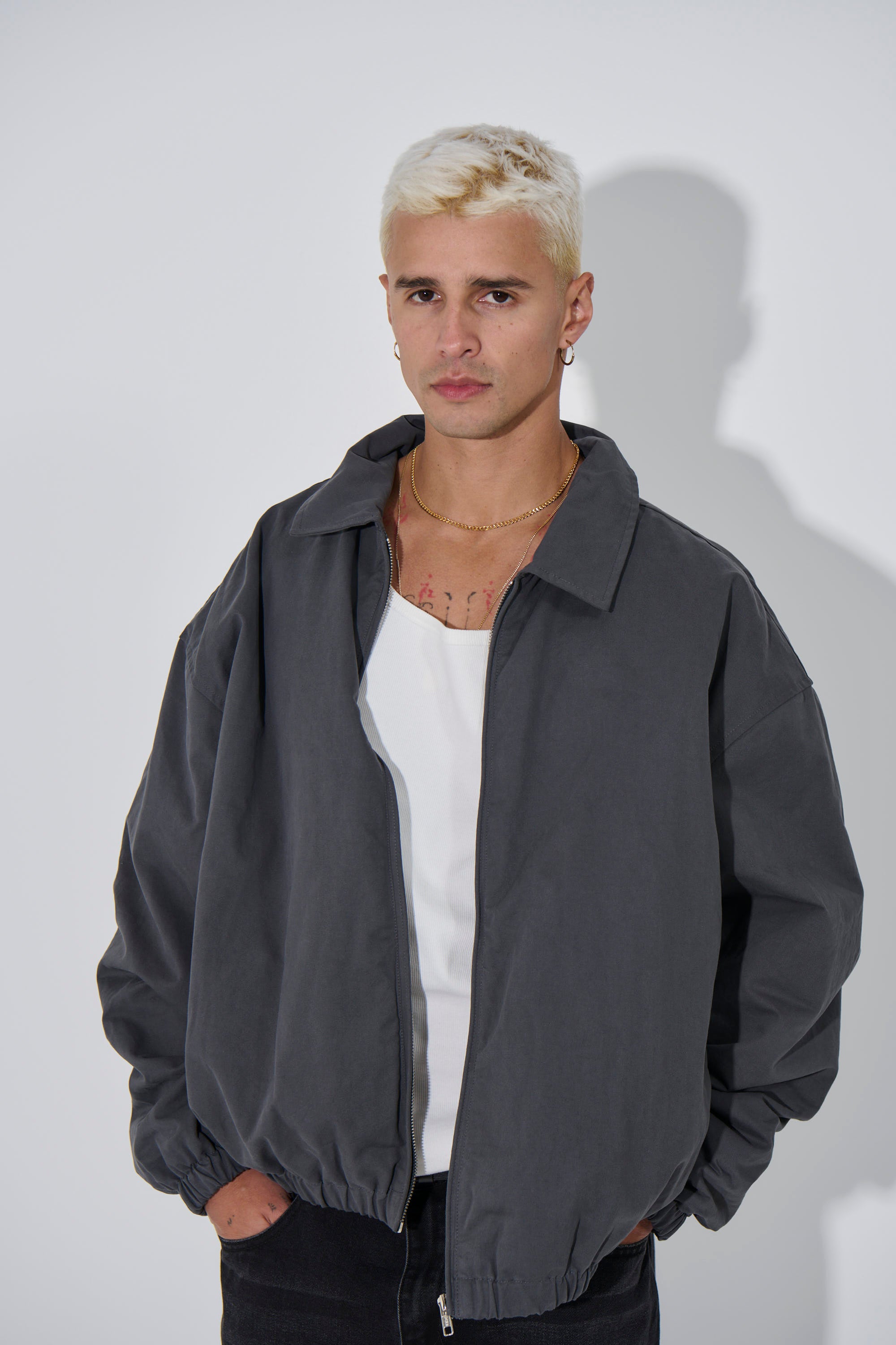 Arik Washed Bomber Stone