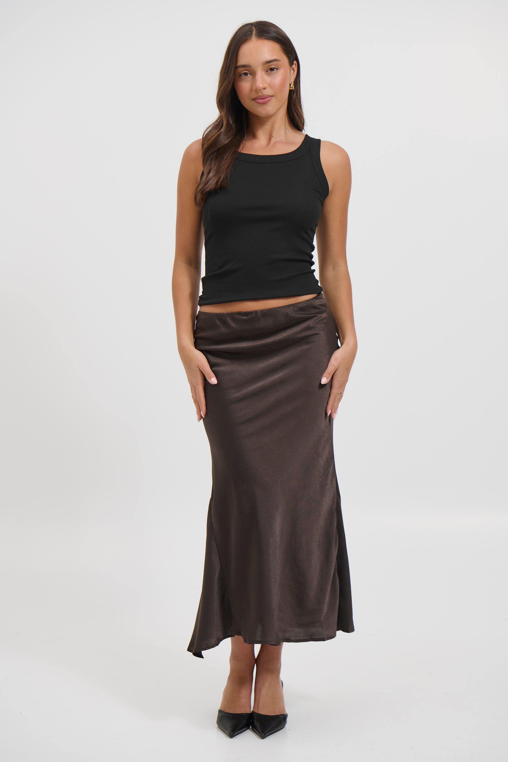 Orlando Midi Skirt Chocolate