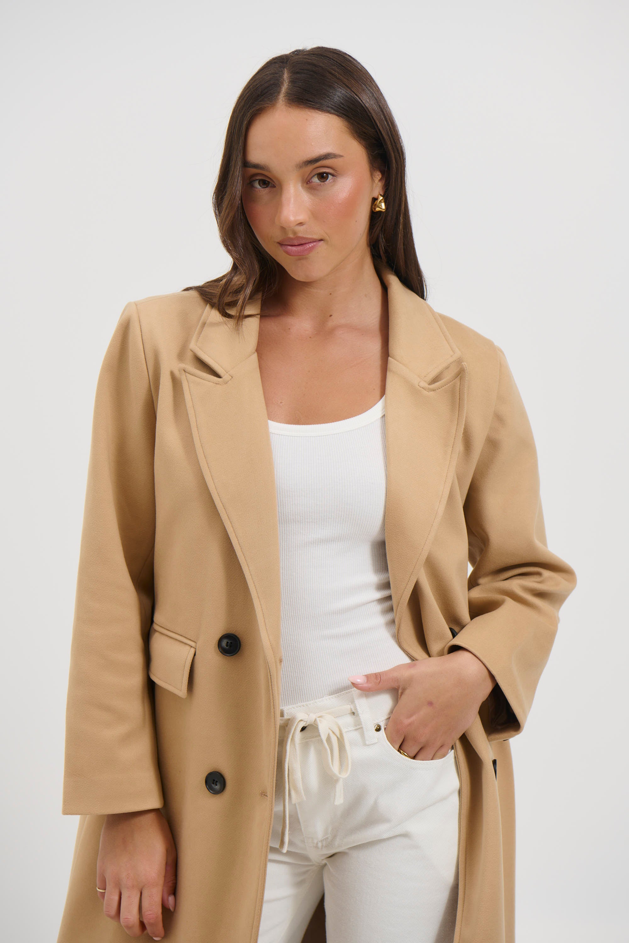 Valencia Coat Tan