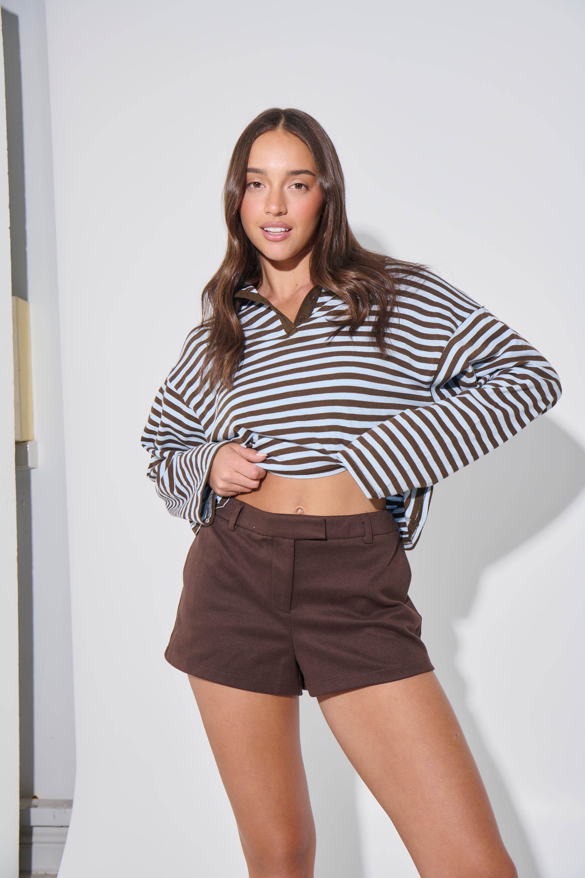 Megan Long Sleeve Chocolate