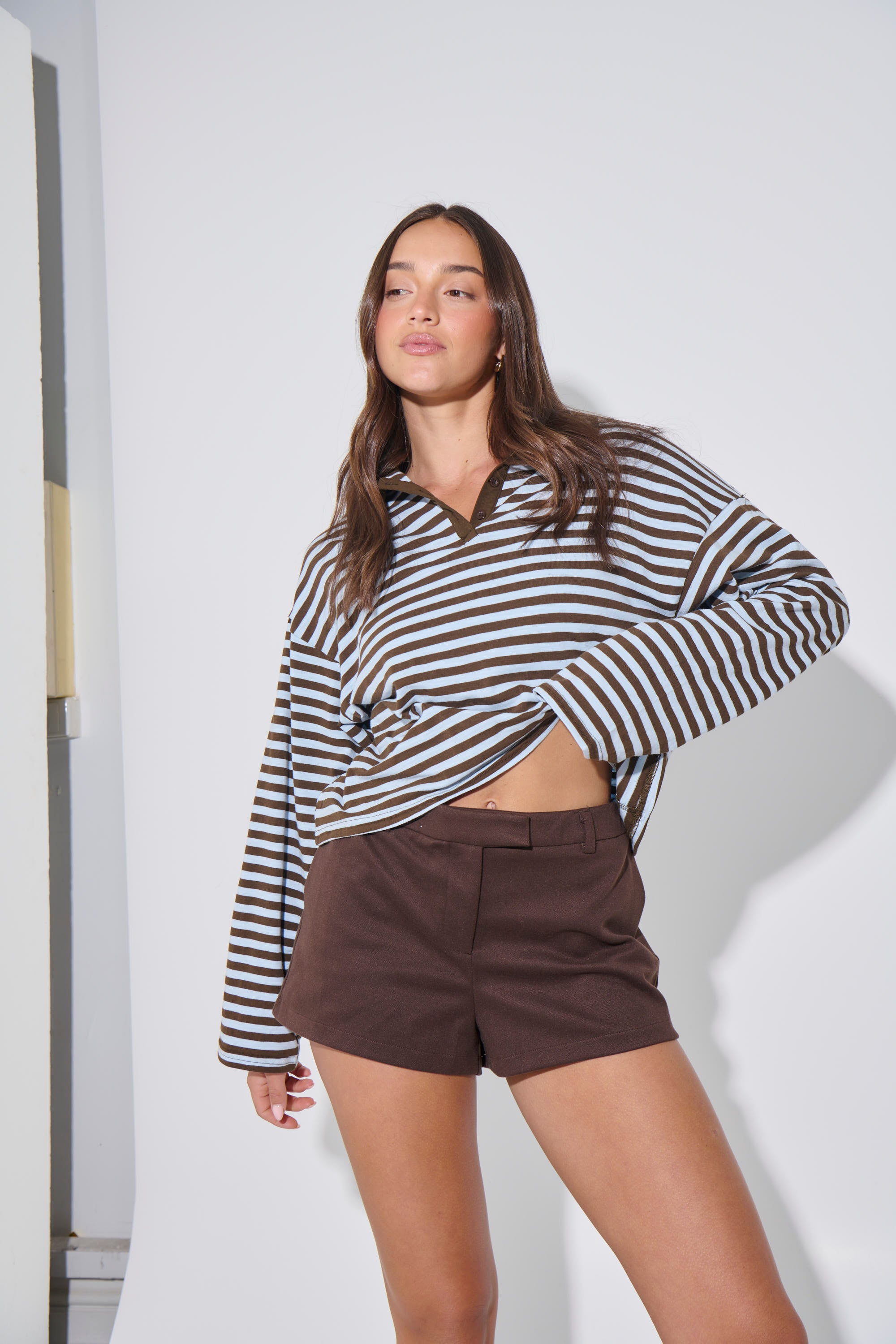 Megan Long Sleeve Chocolate