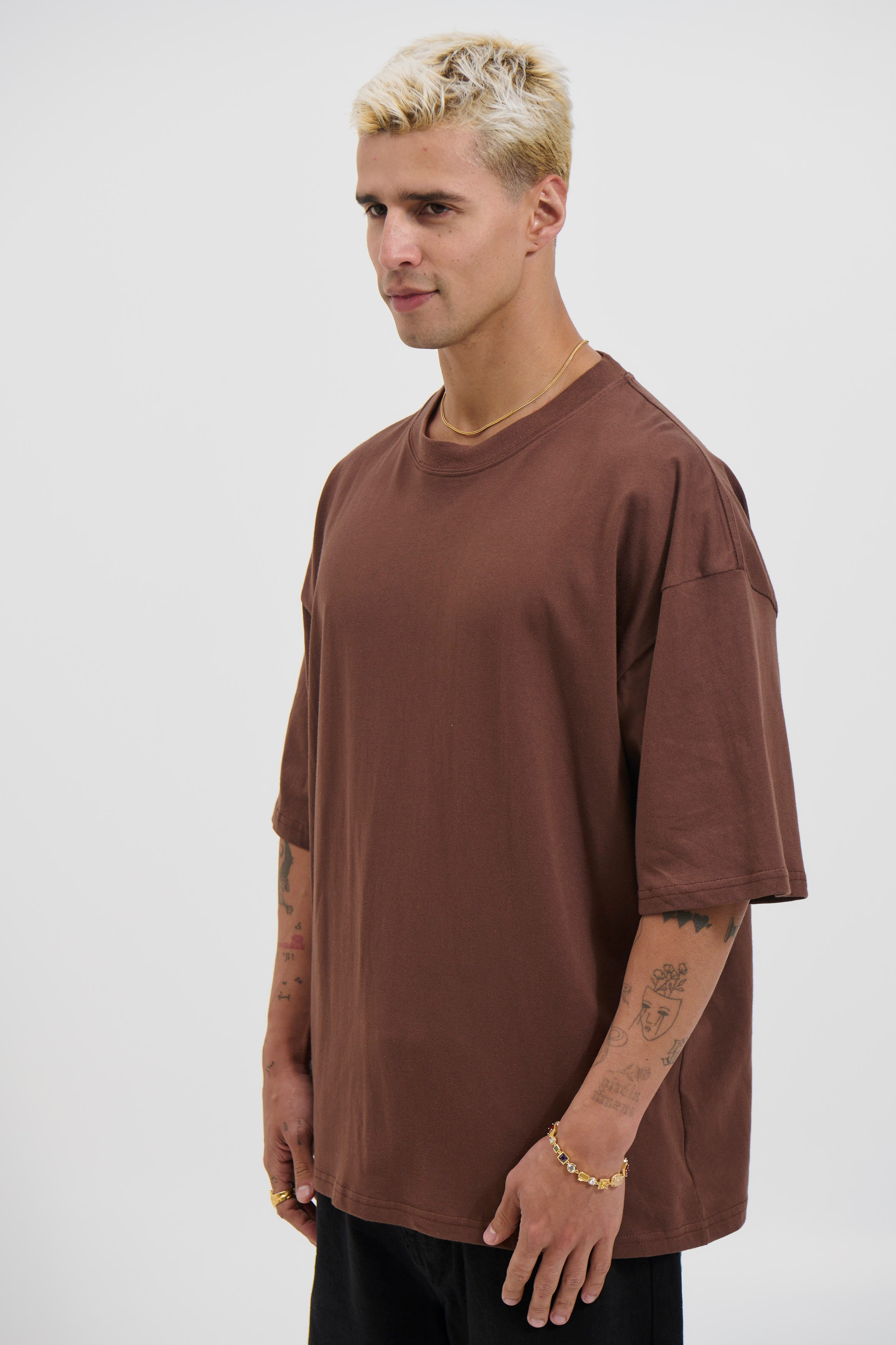 Midweight Signature Tee Dark Brown