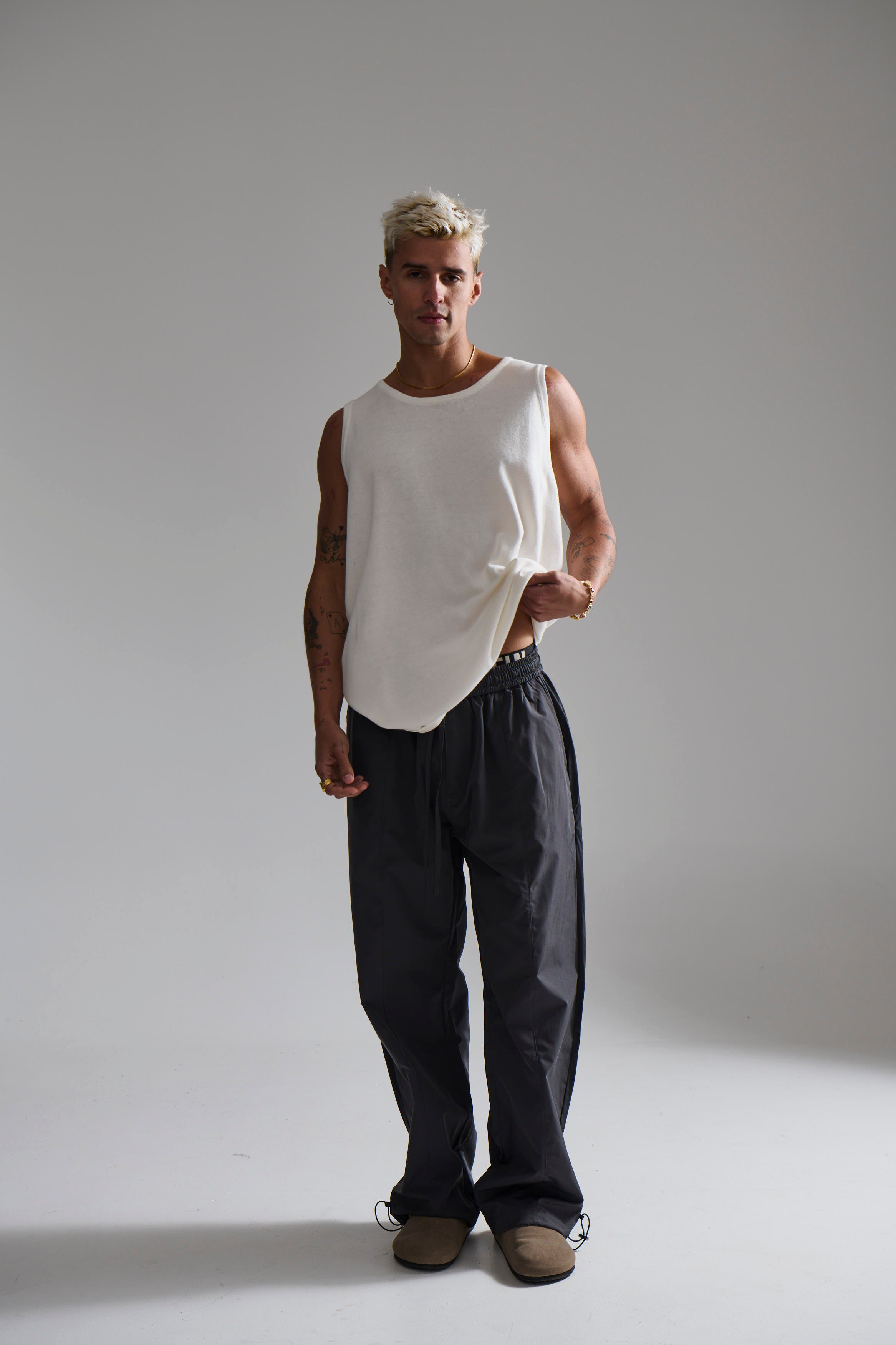 Isaac Knitted Tank White