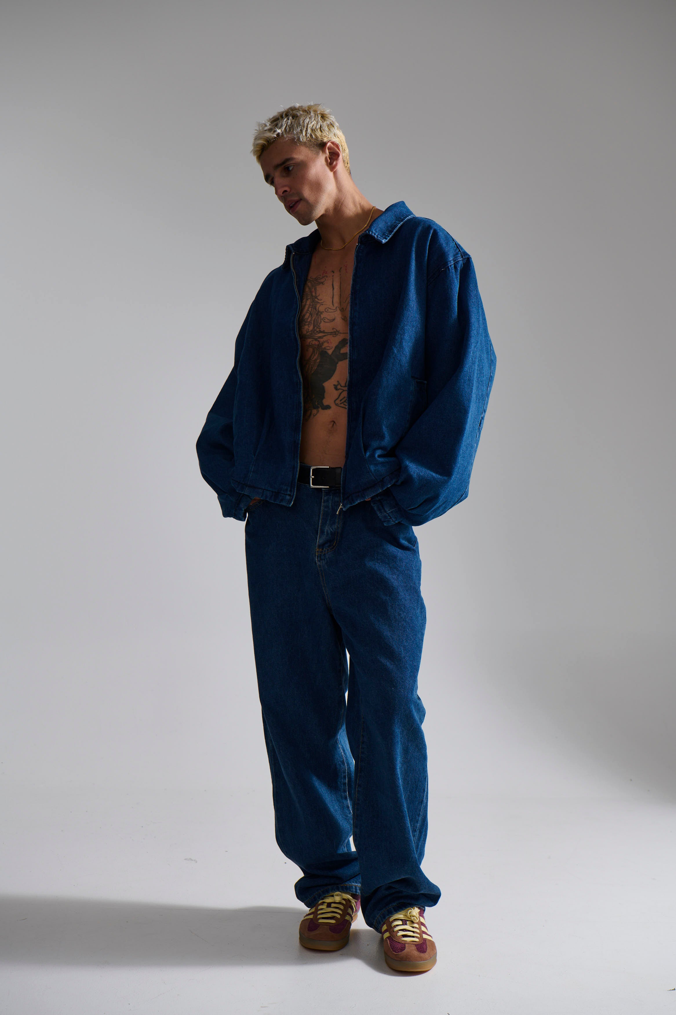 Denim Drop Shoulder Indigo