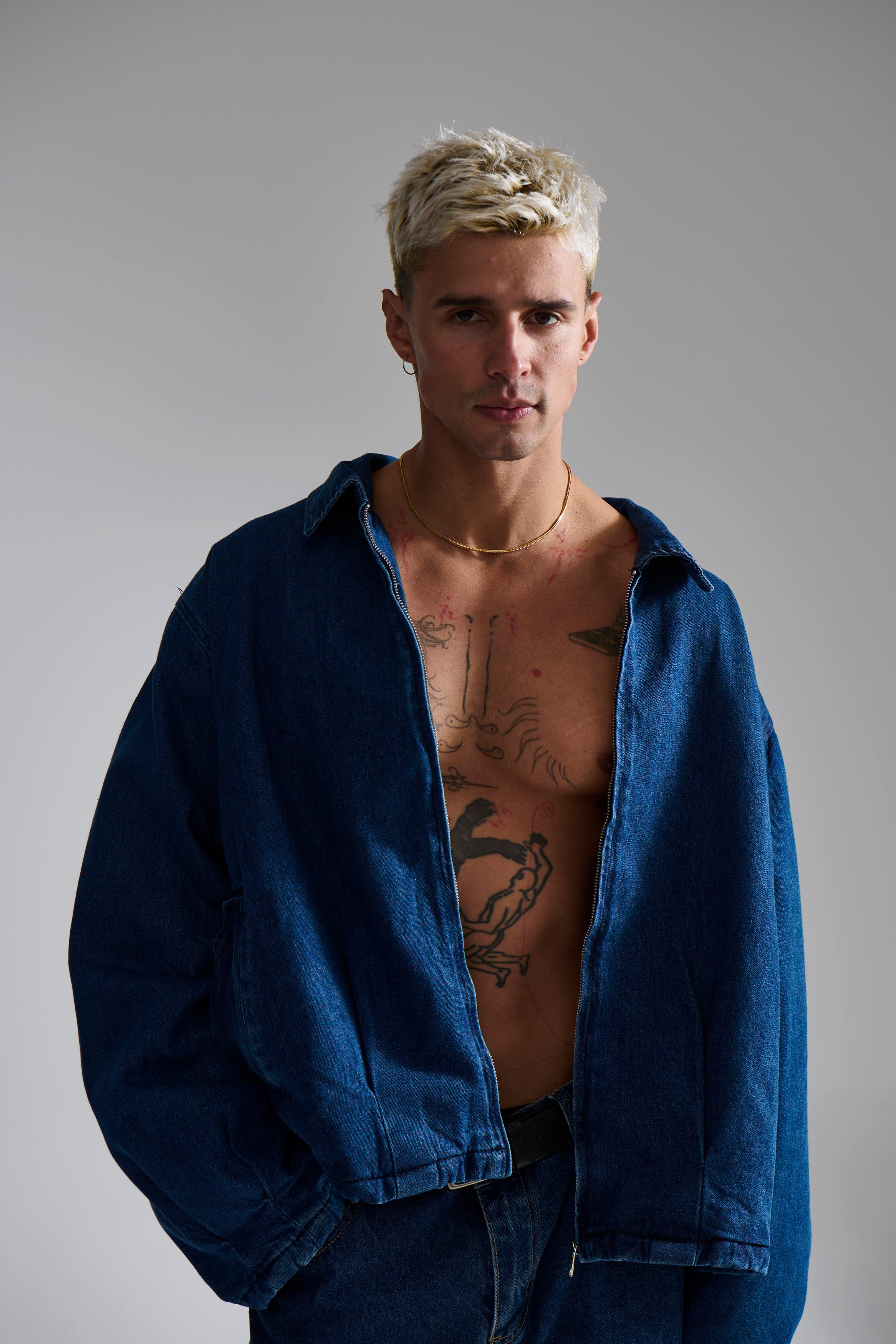 Denim Drop Shoulder Indigo
