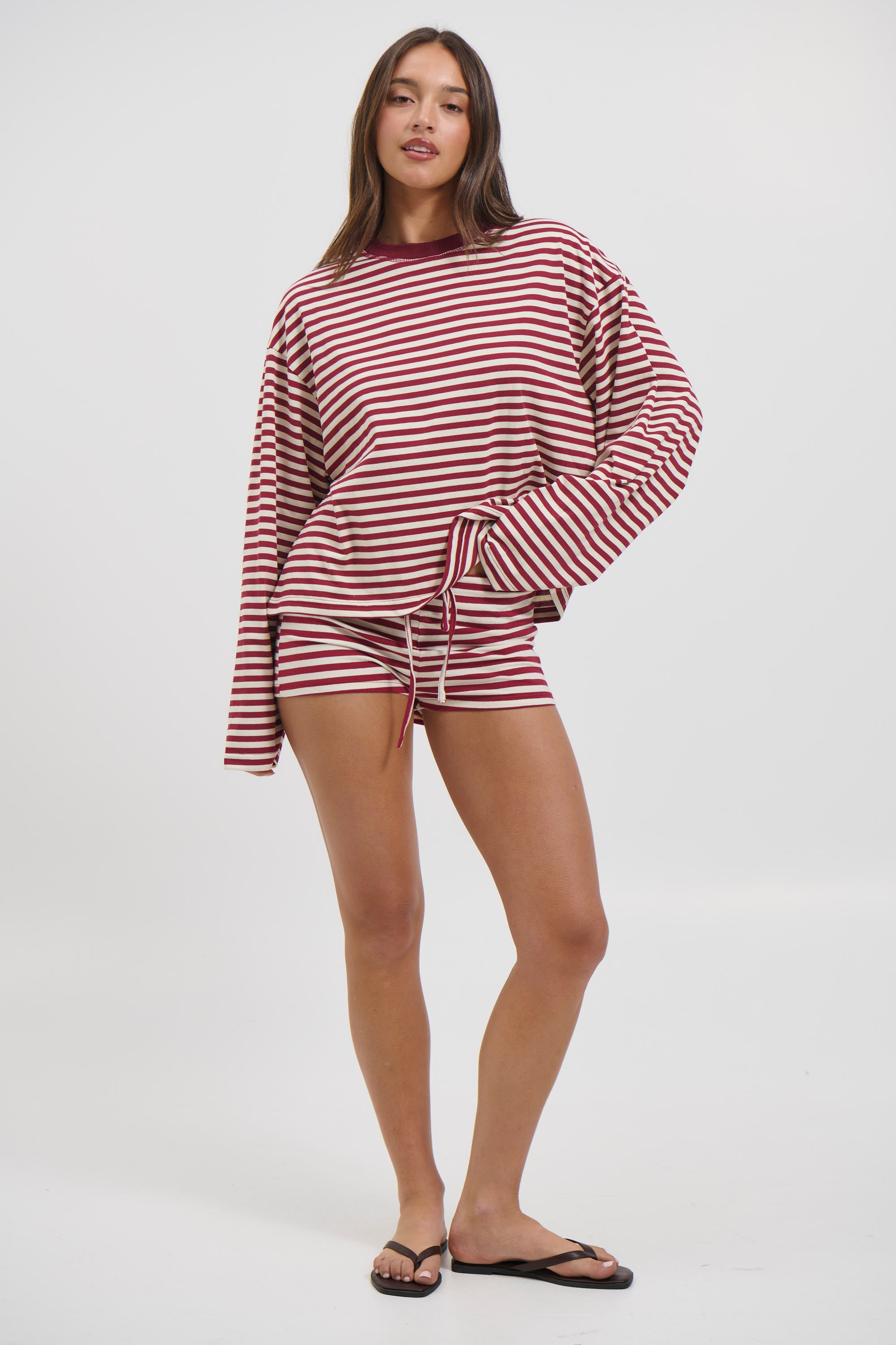 Kourt Bloomers Wine Stripe