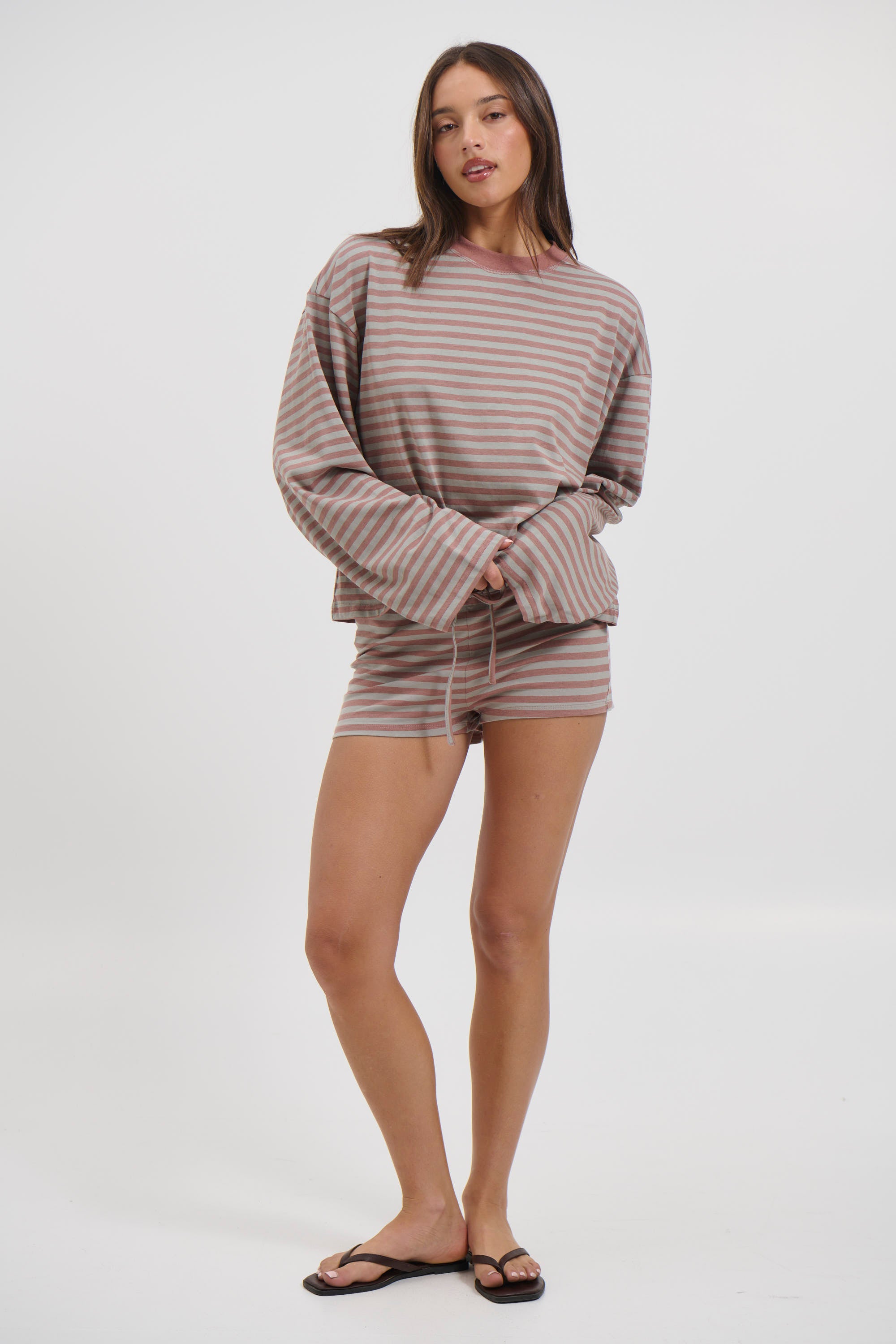 Kourt Bloomers Muted Pastel Stripe