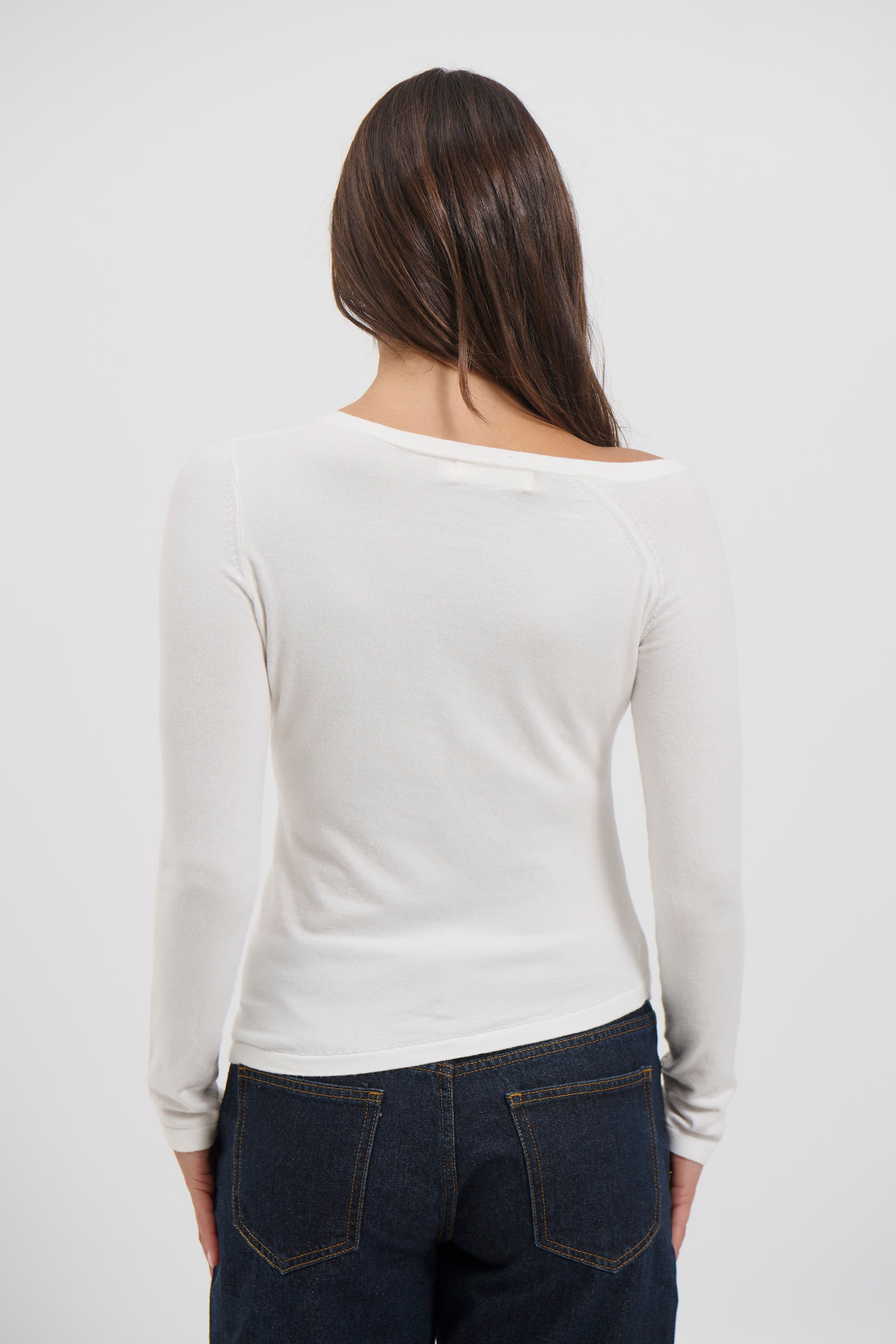 Neptune Long Sleeve Top White