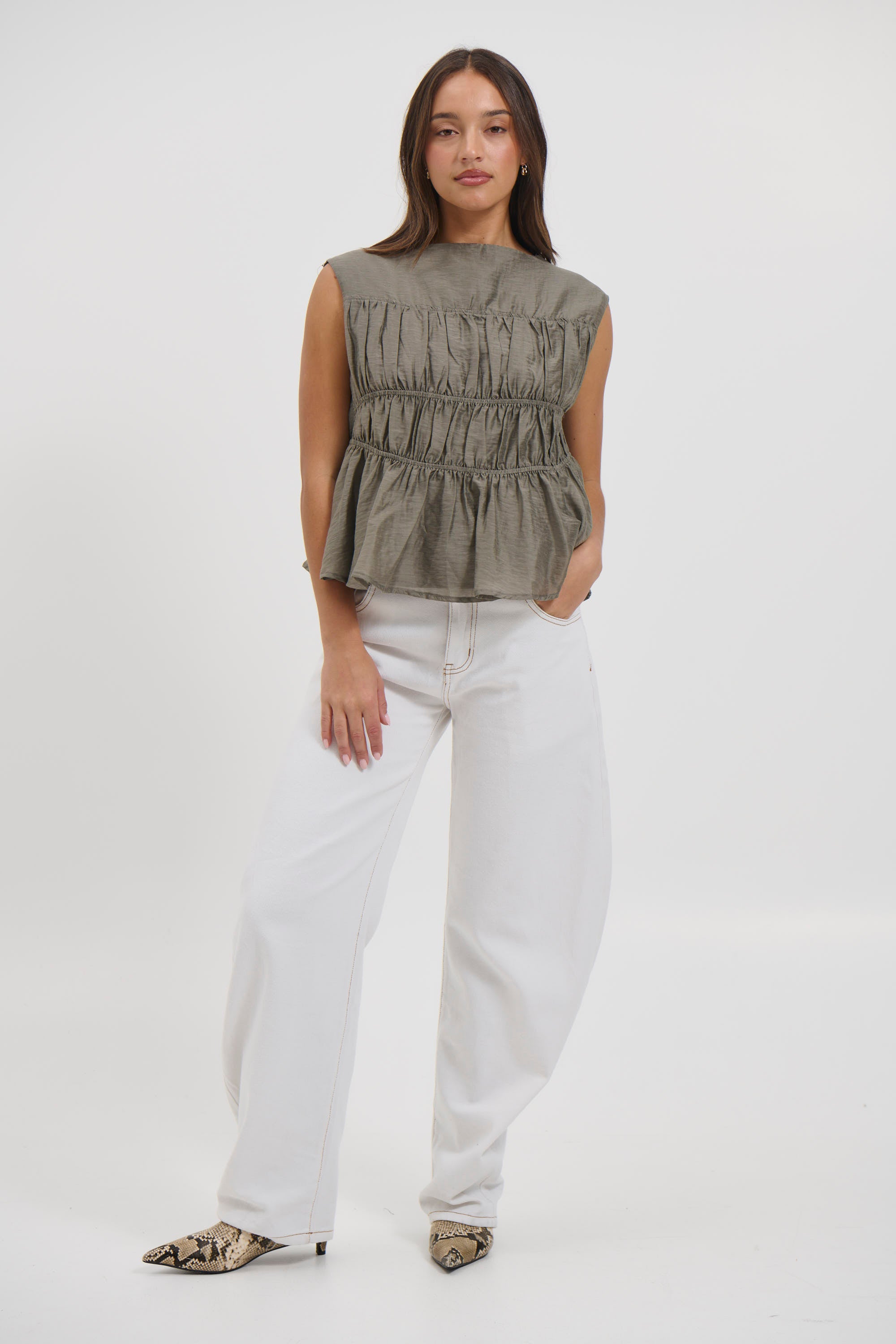 Horseshoe Denim White