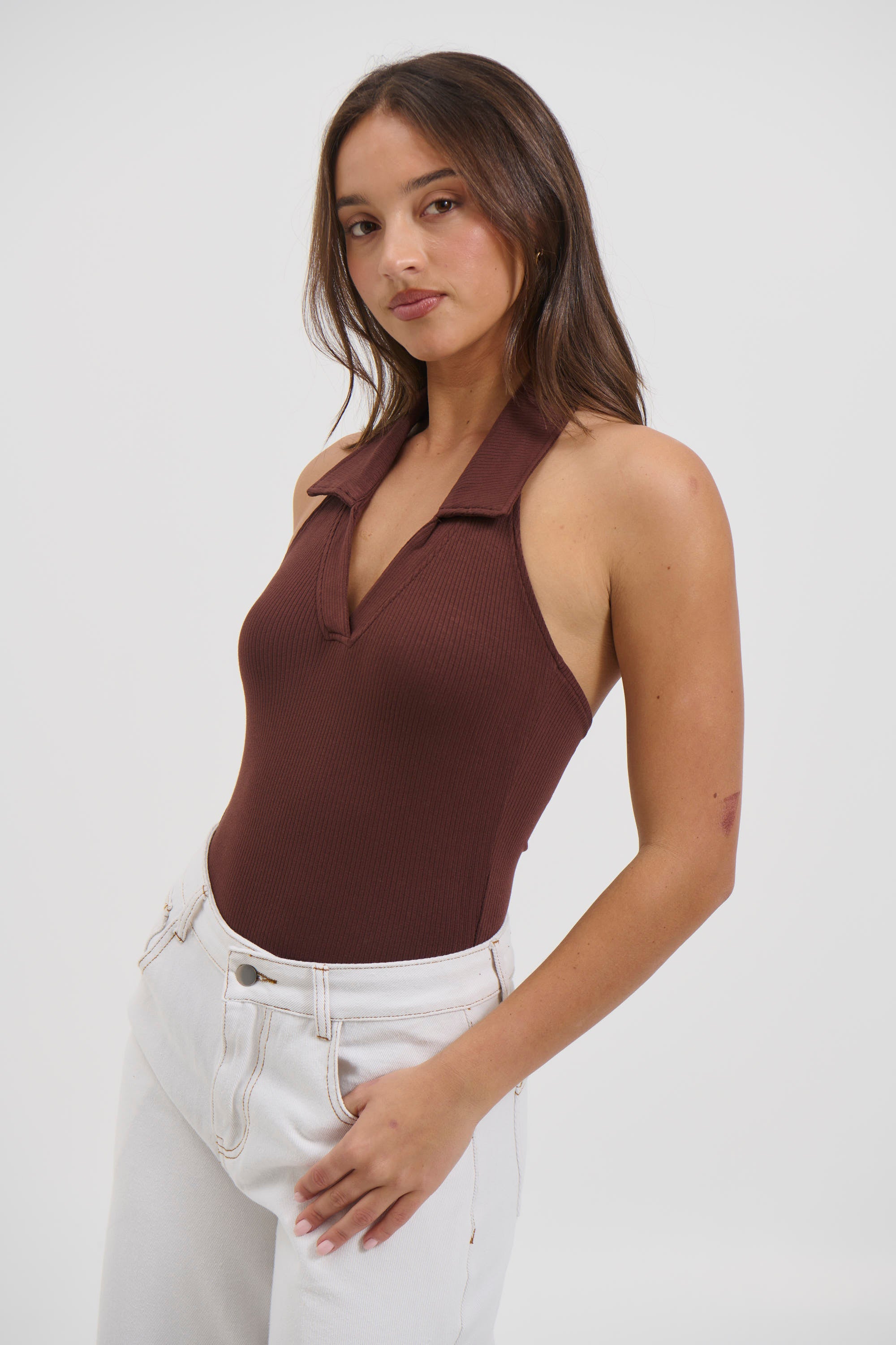 Elio Bodysuit Chocolate
