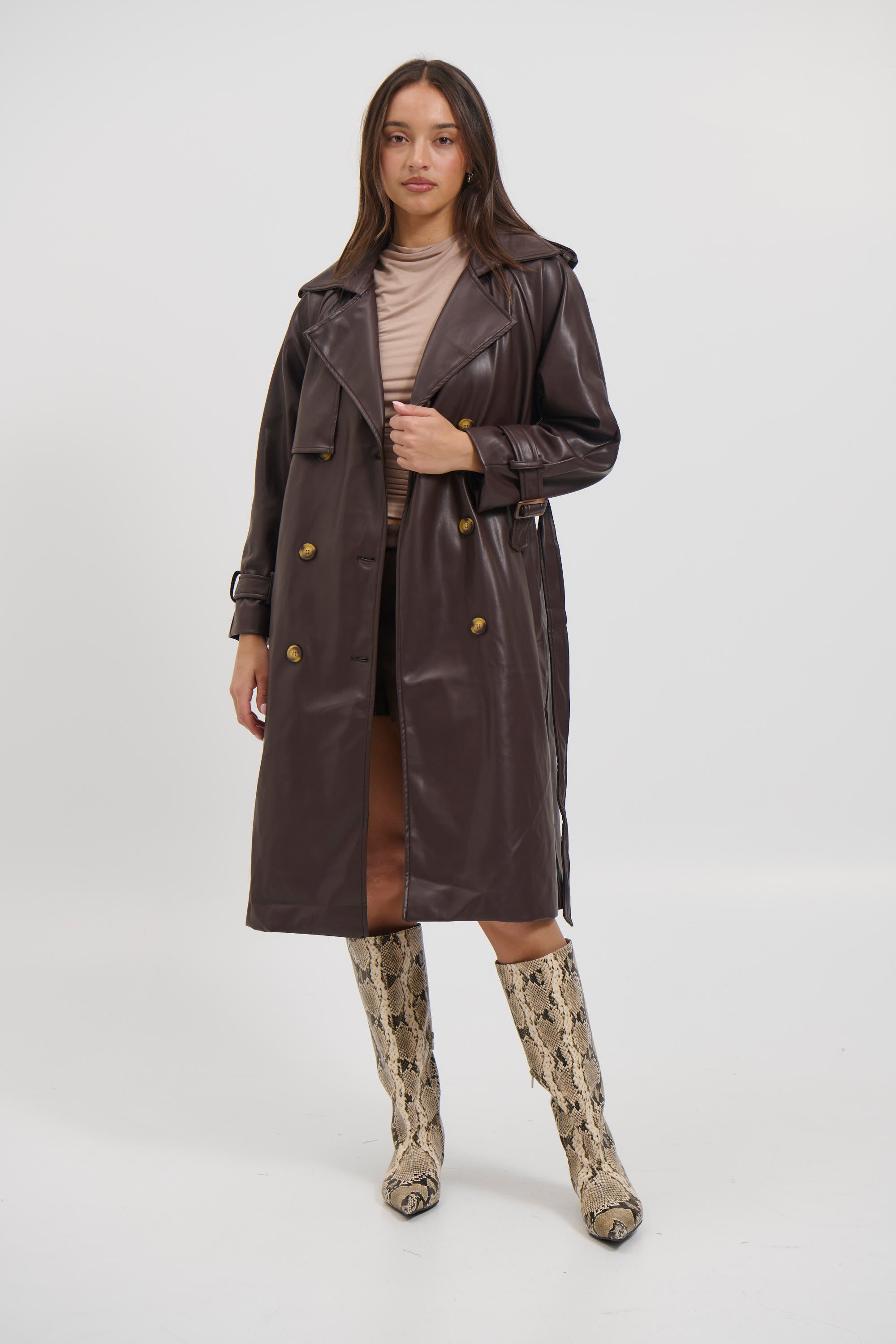 Shivon Trench Chocolate