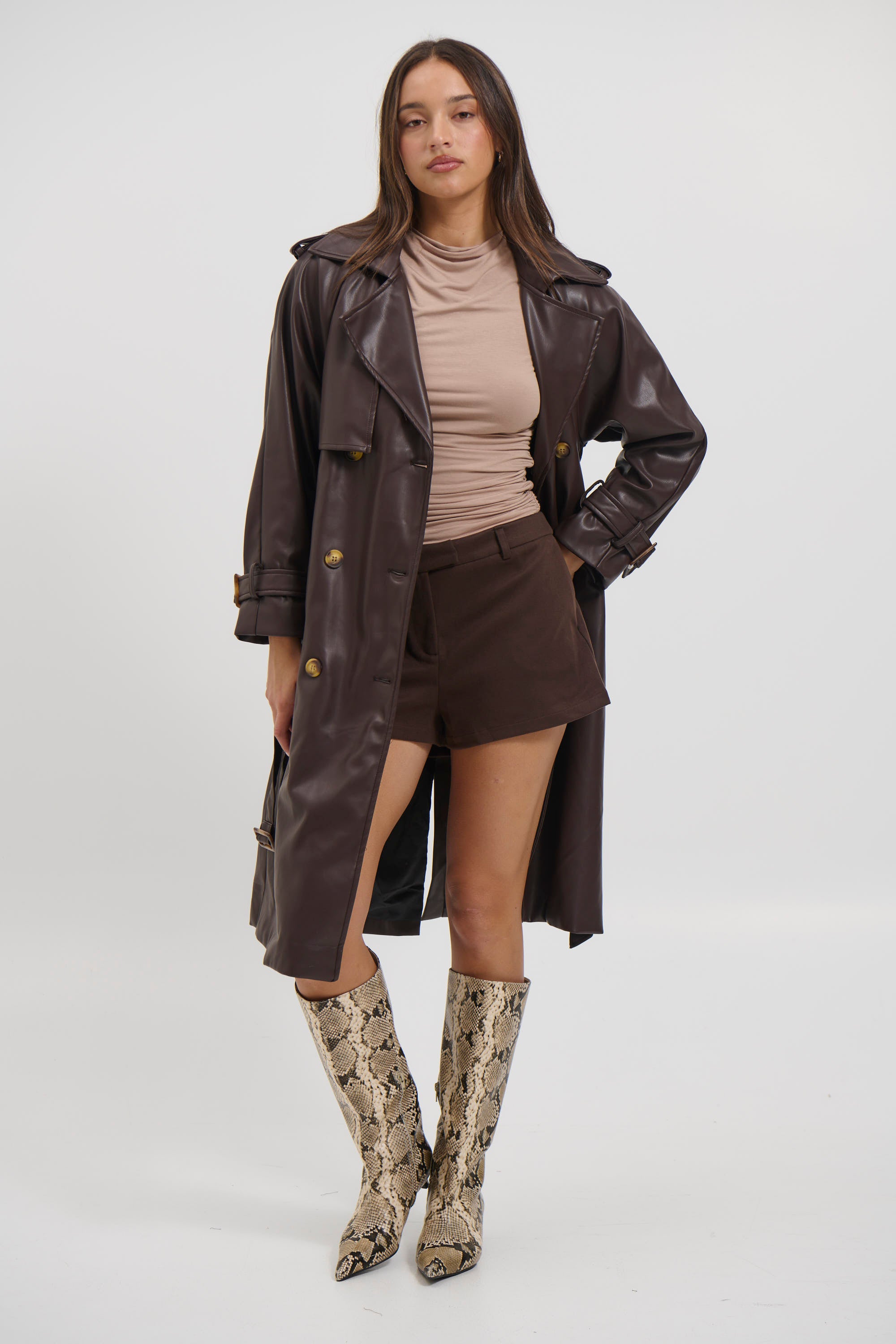 Shivon Trench Chocolate