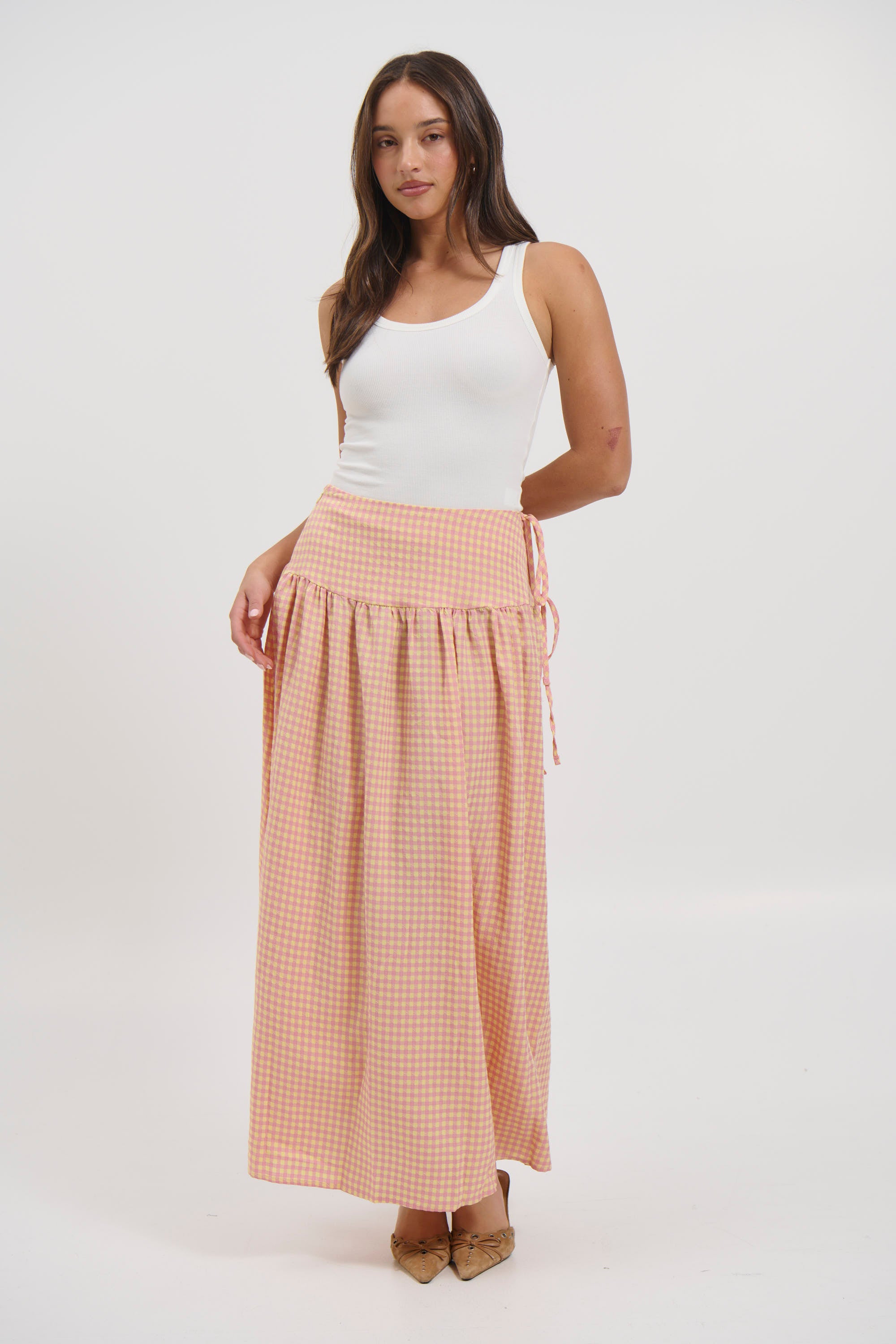 Rylan Maxi Skirt Orange