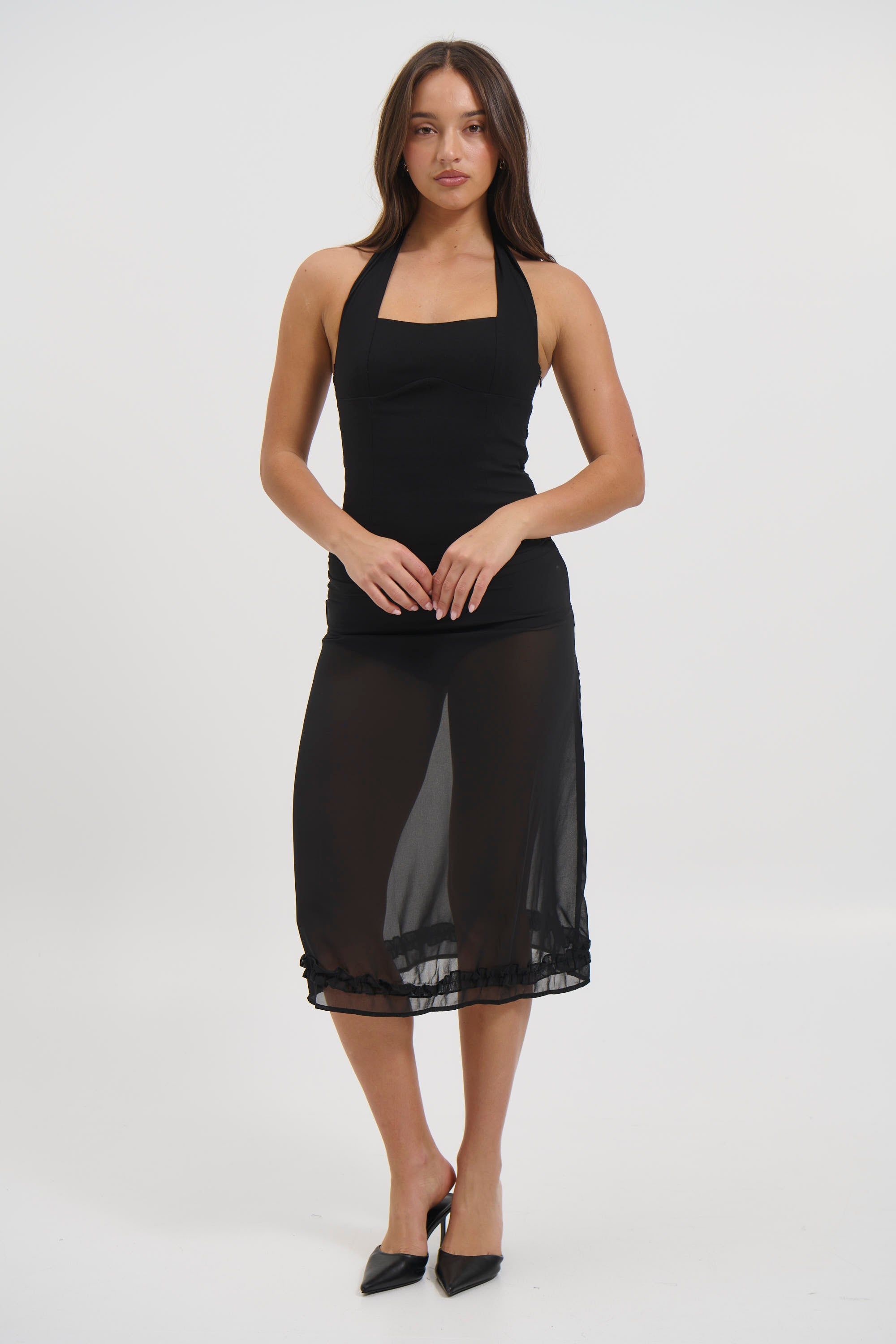 Tallulah Sheer Skirt Black
