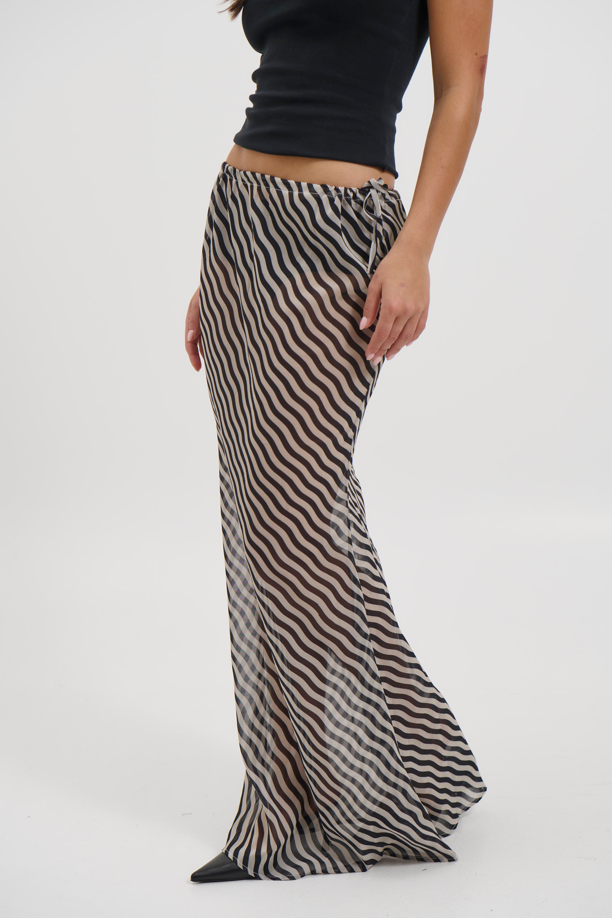 Arianne Maxi Skirt Black