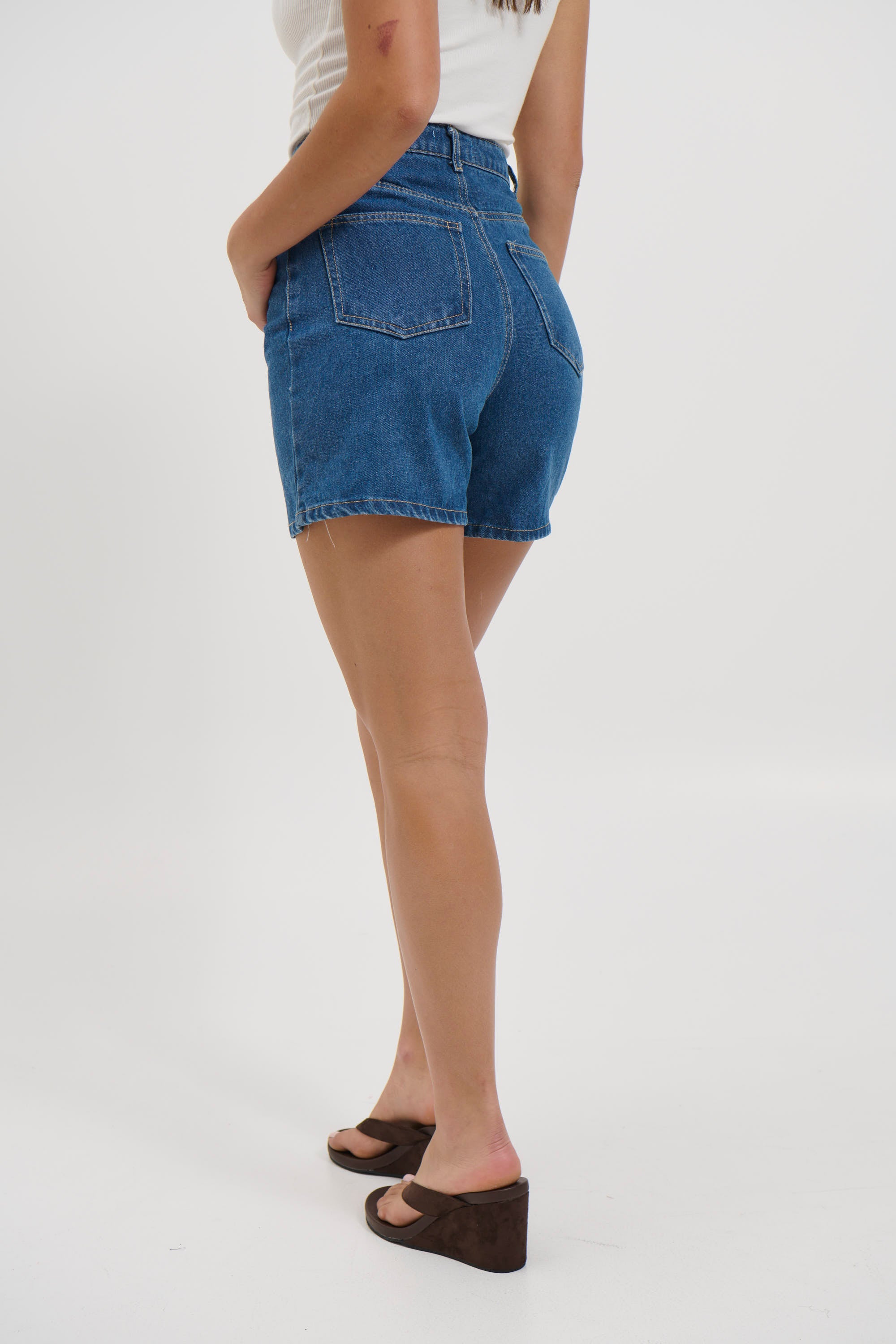 Coco Denim Short Mid Blue