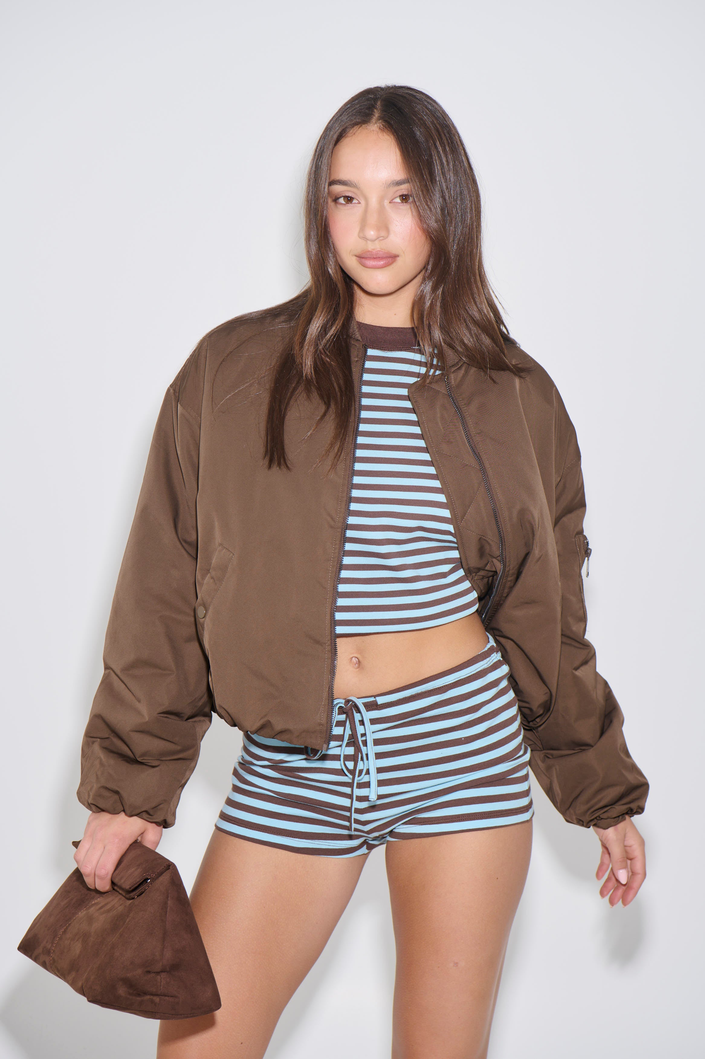 Dua Bomber Jacket Chocolate