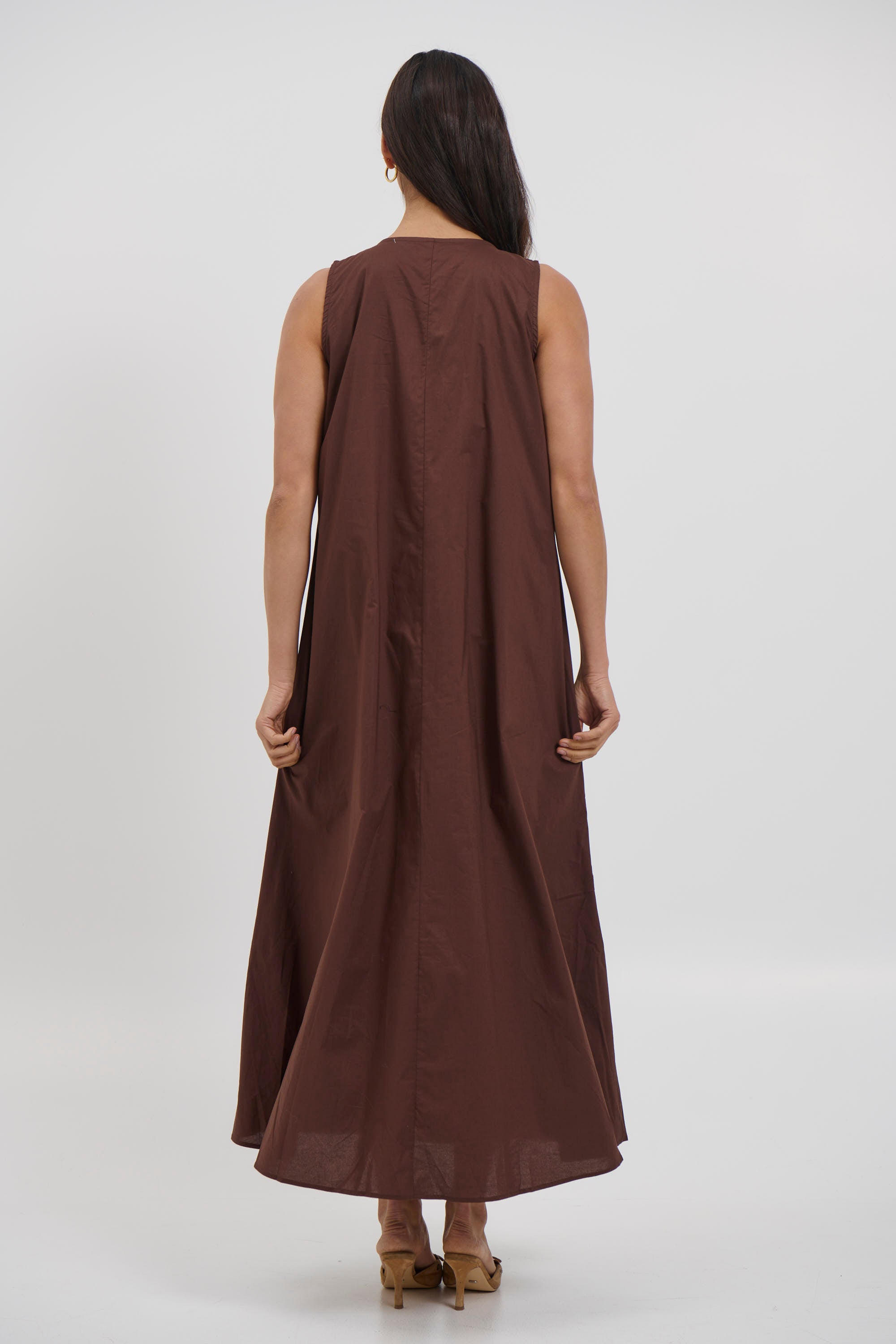 Pania Maxi Dress Chocolate