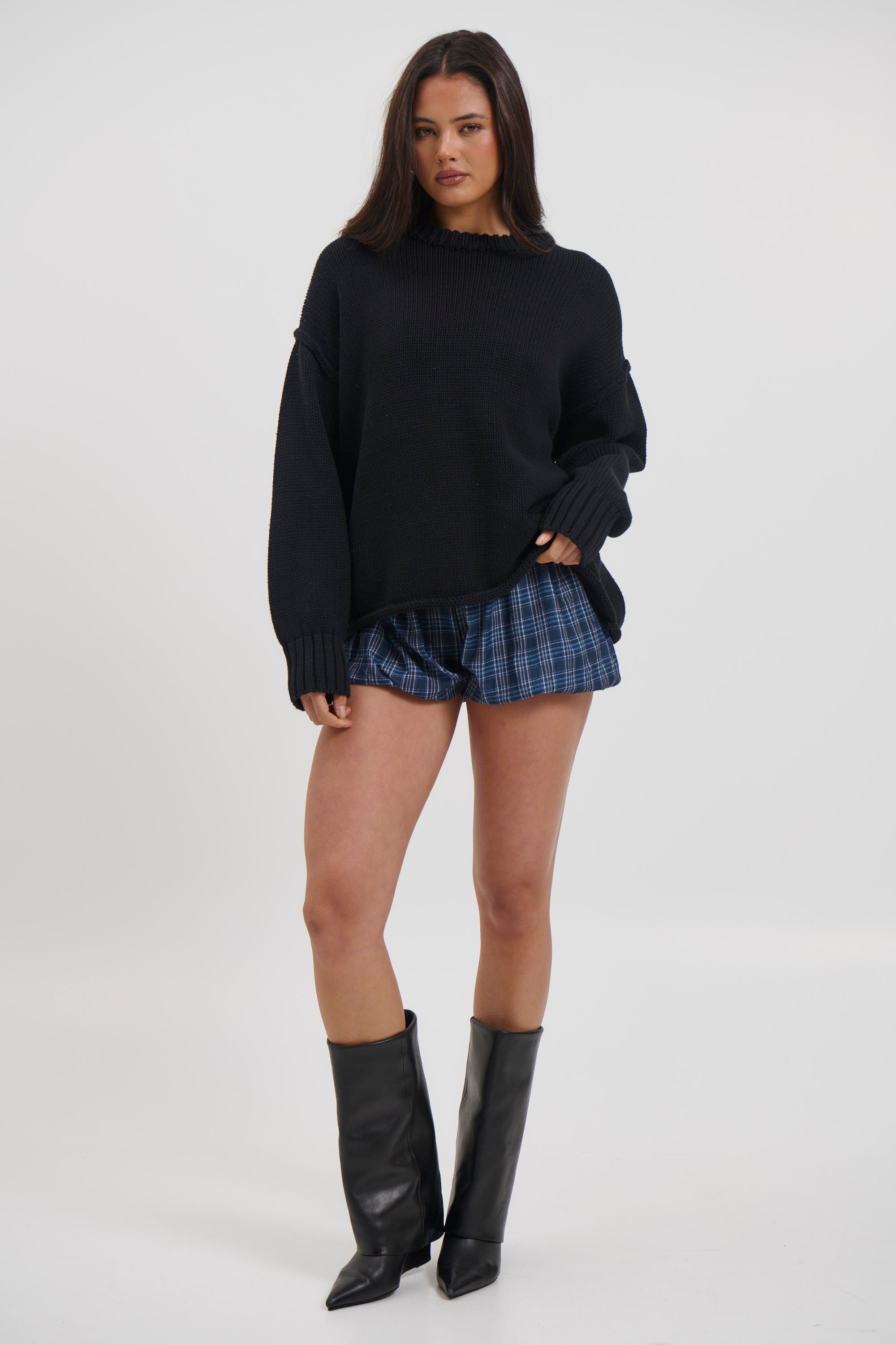 Nikova Knit Jumper Black