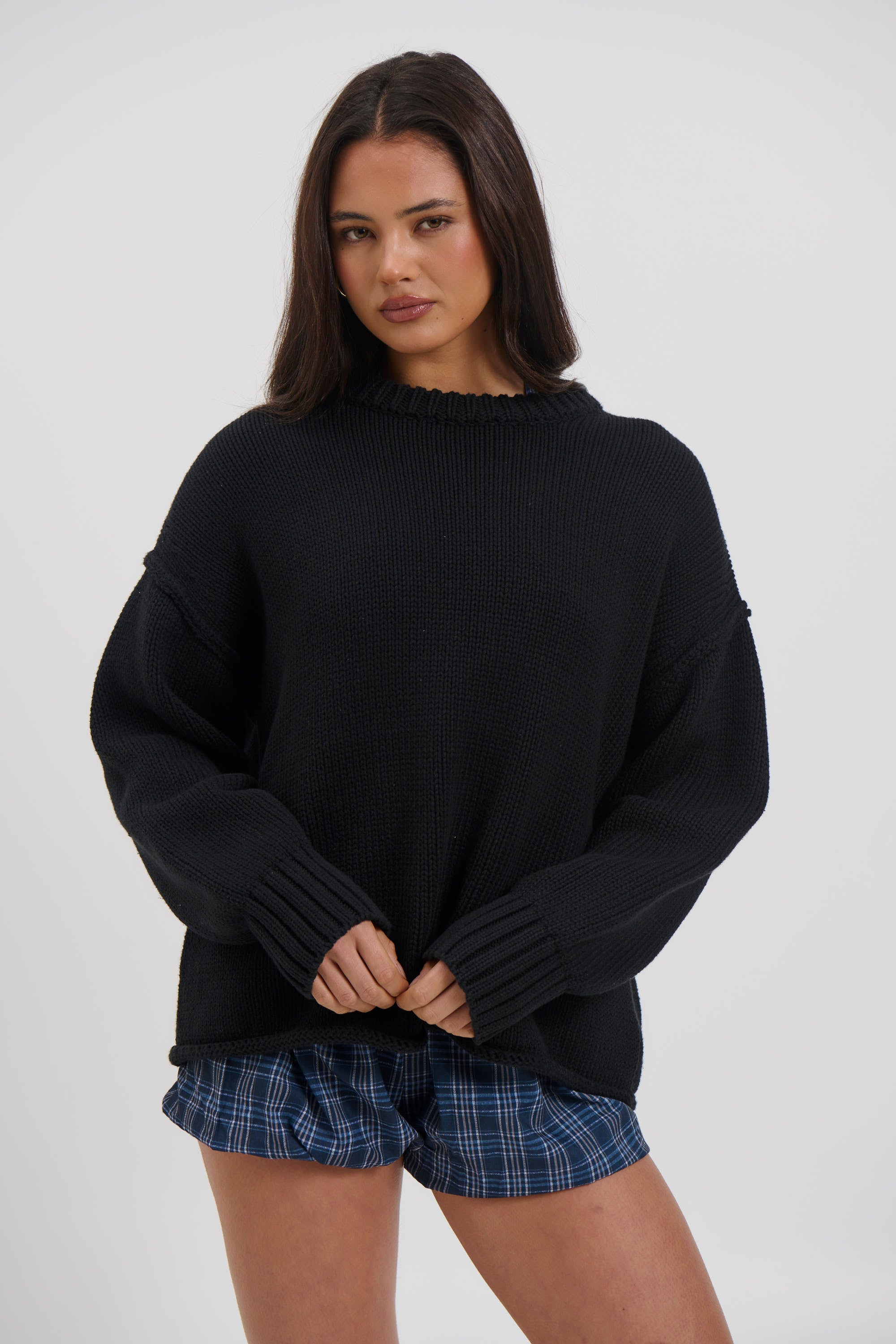 Nikova Knit Jumper Black