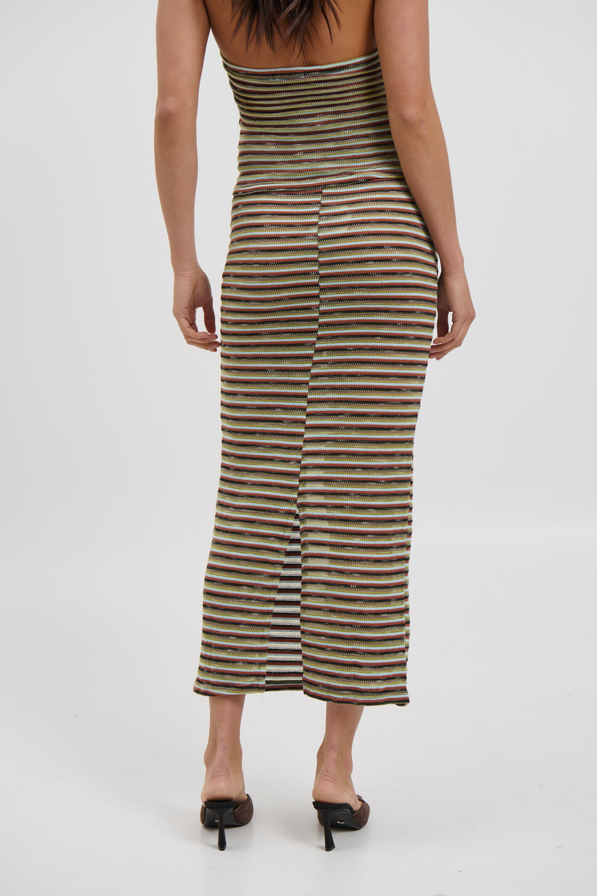 Jordy Maxi Skirt Blue Stripe