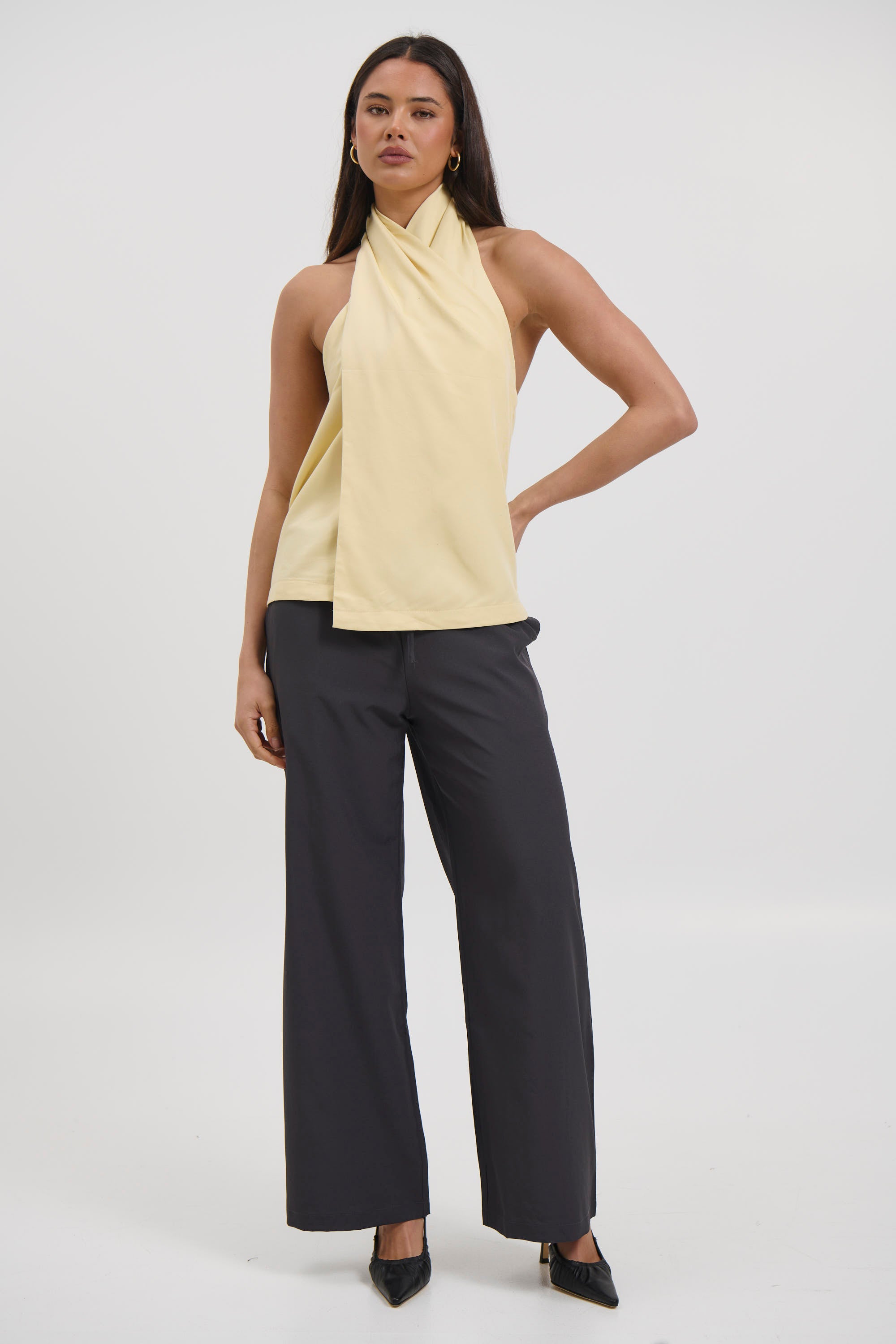 Monika Wrap Top Lemon