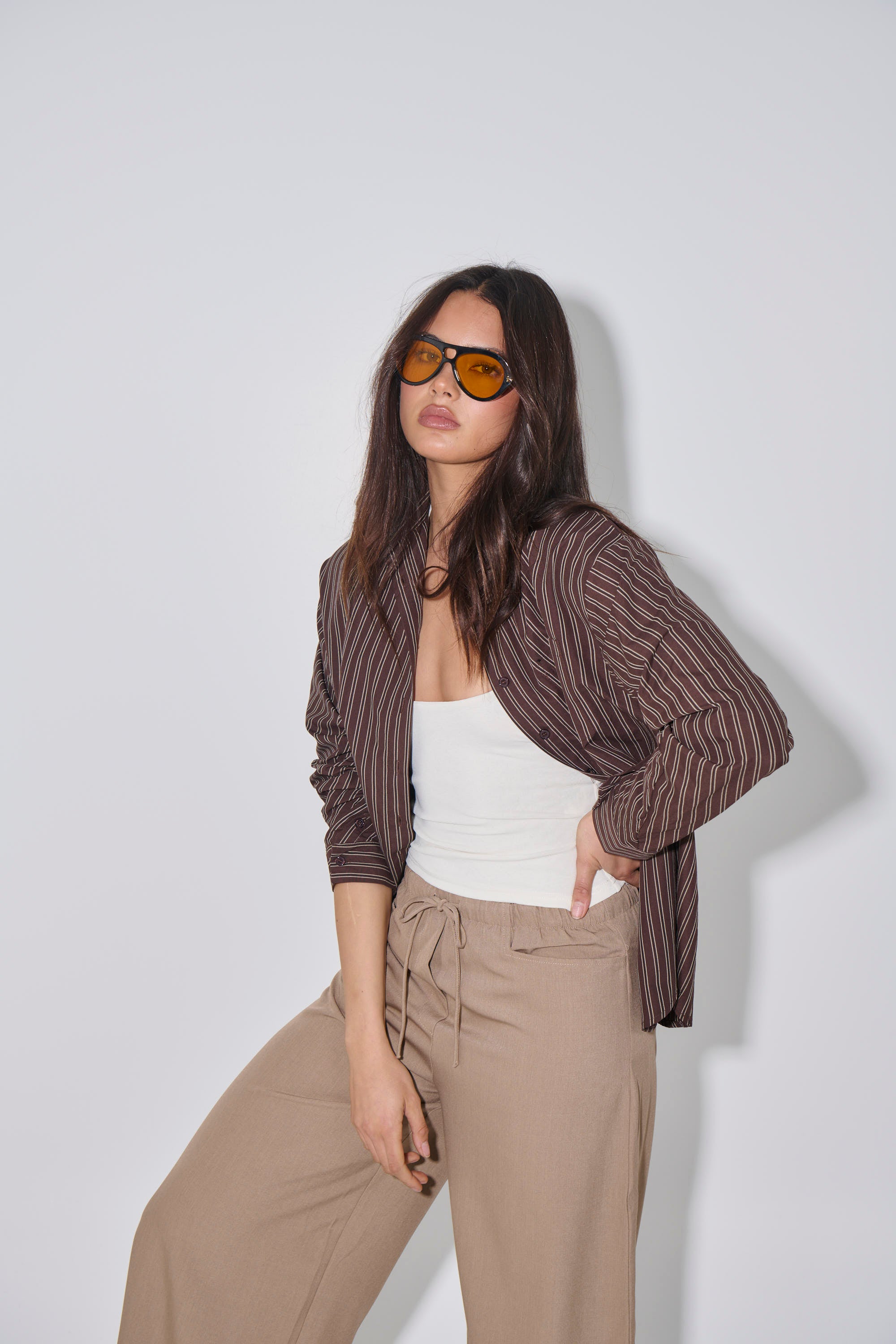 Hallie Shirt Chocolate