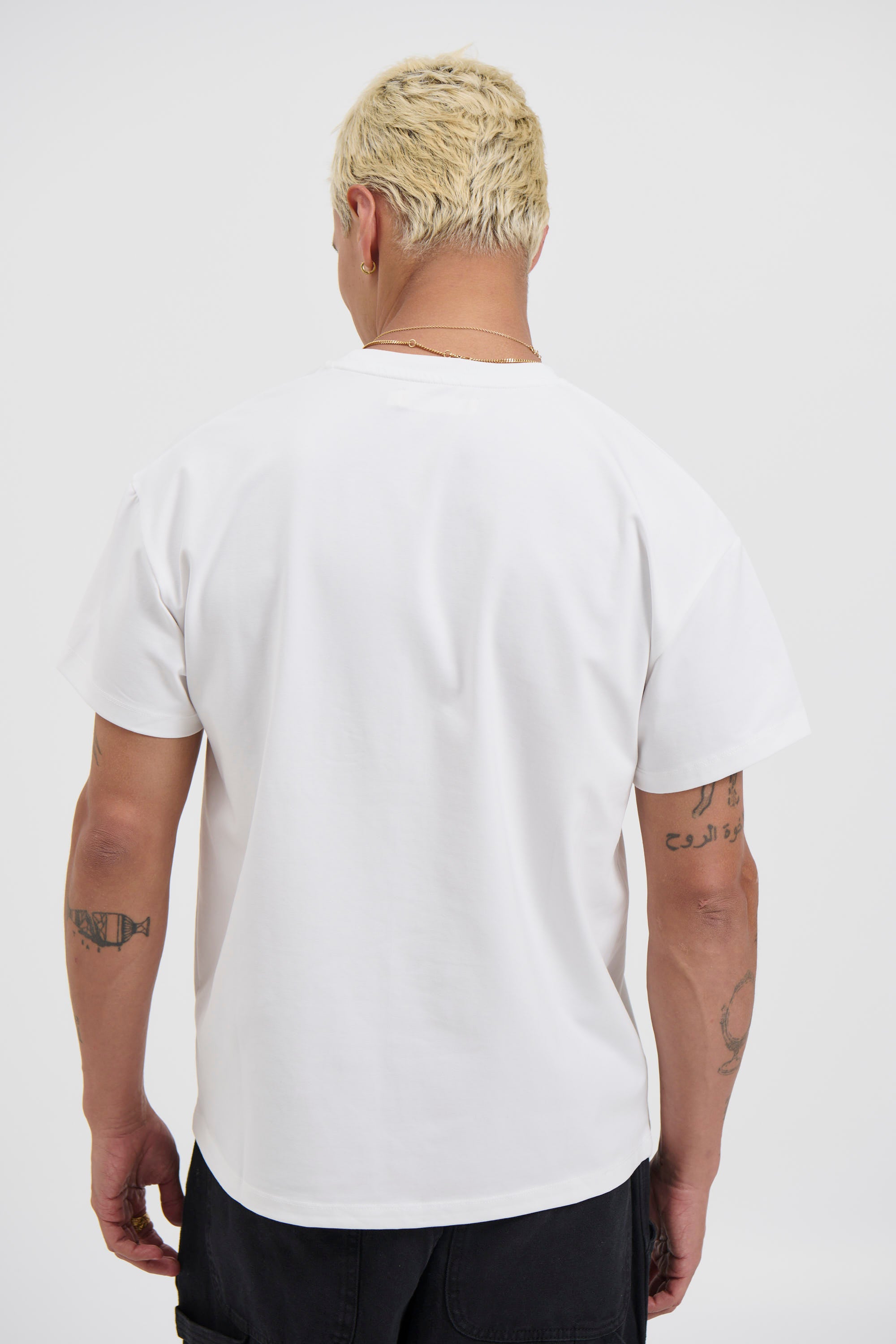 Fitted Stretch Tee White