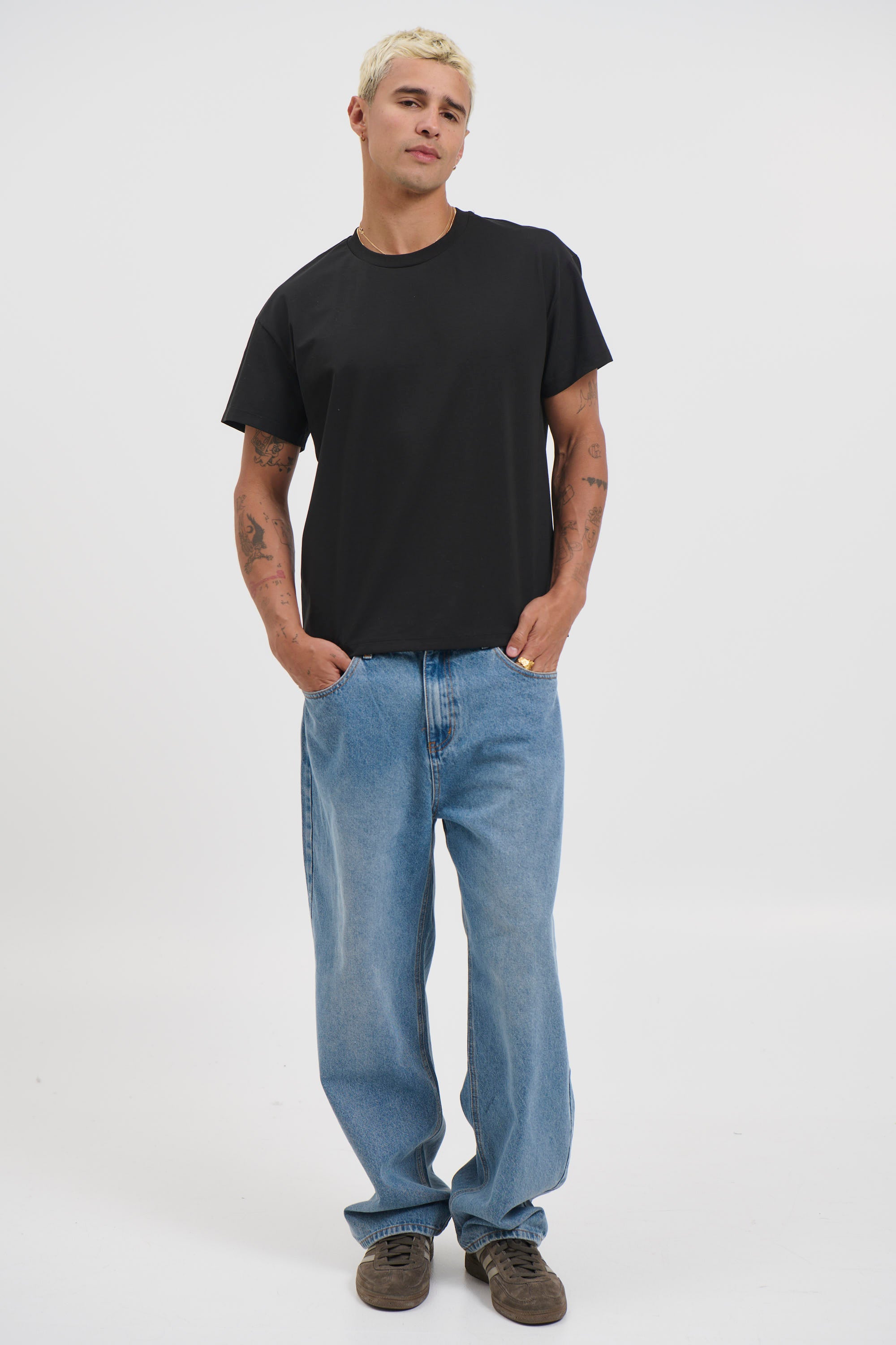 Fitted Stretch Tee Black
