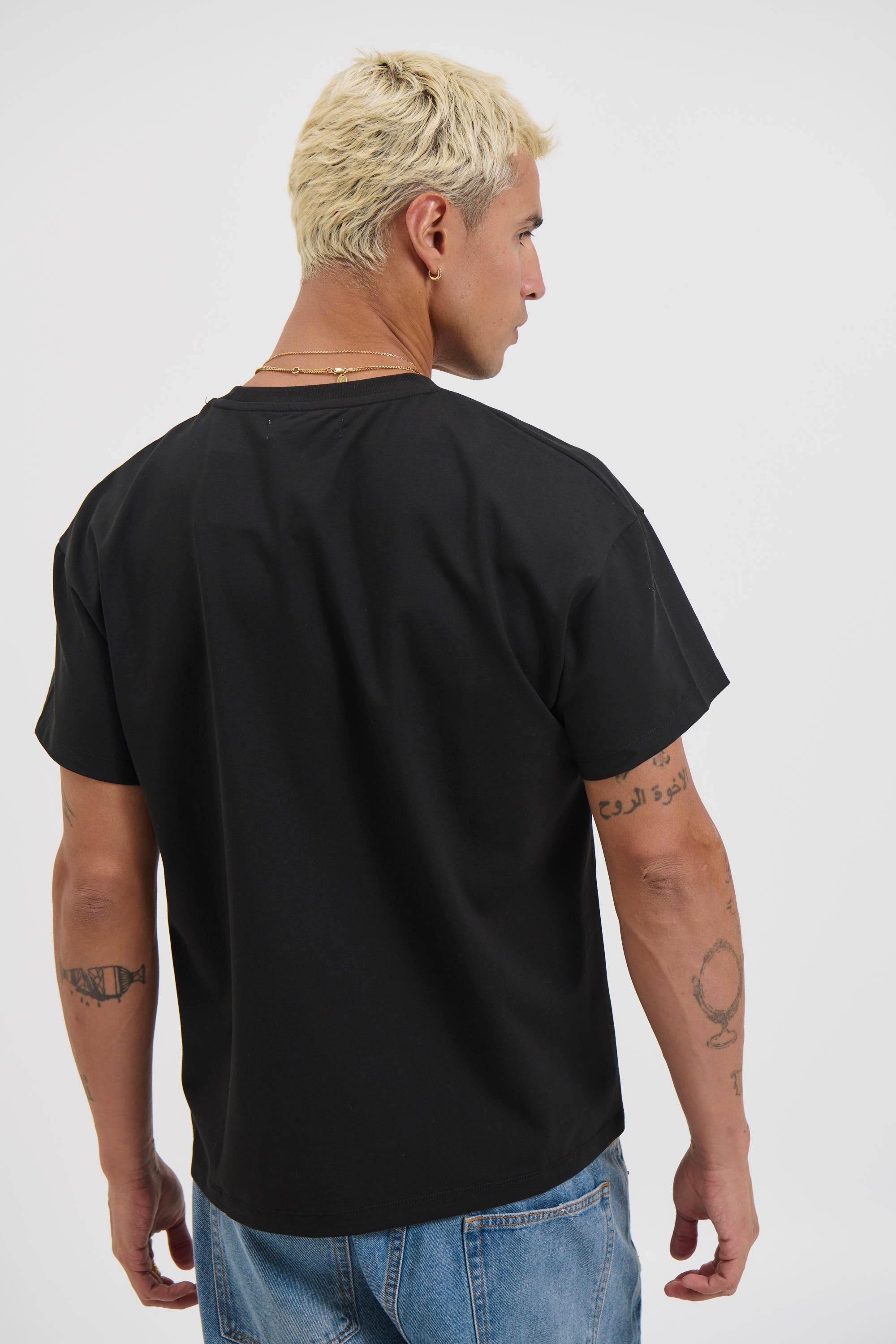 Fitted Stretch Tee Black