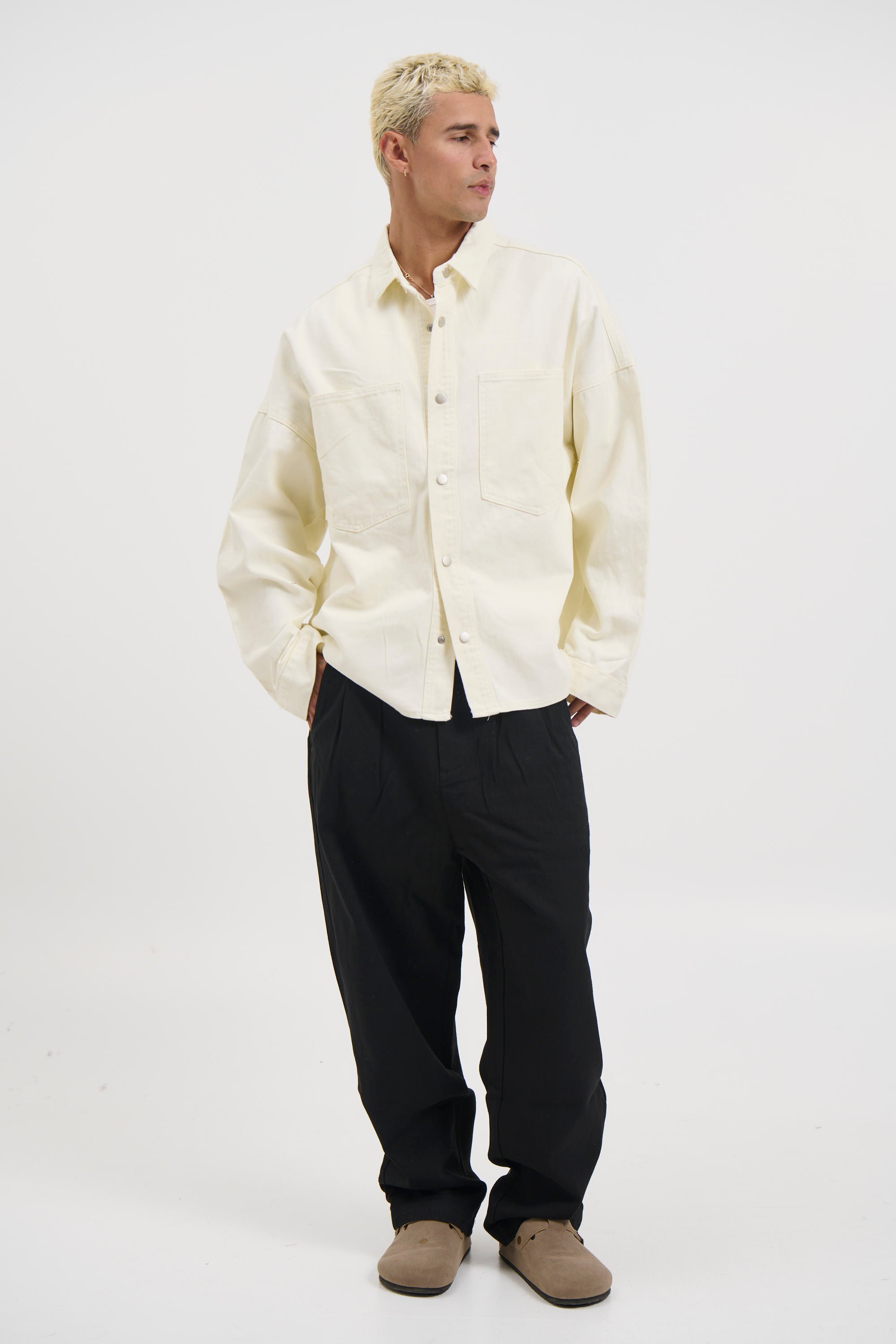 Heavyweight Denim Shirt Ivory