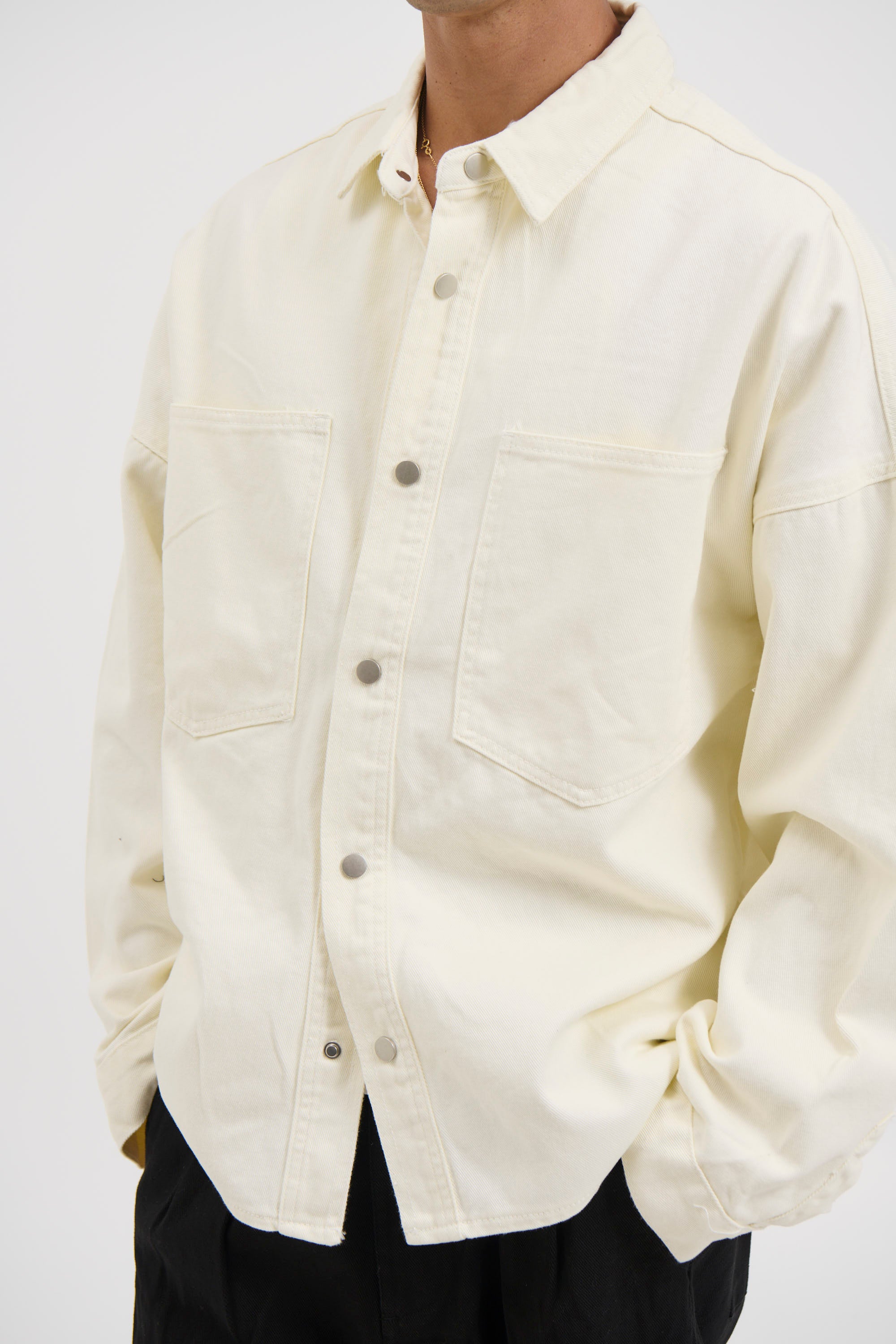 Heavyweight Denim Shirt Ivory