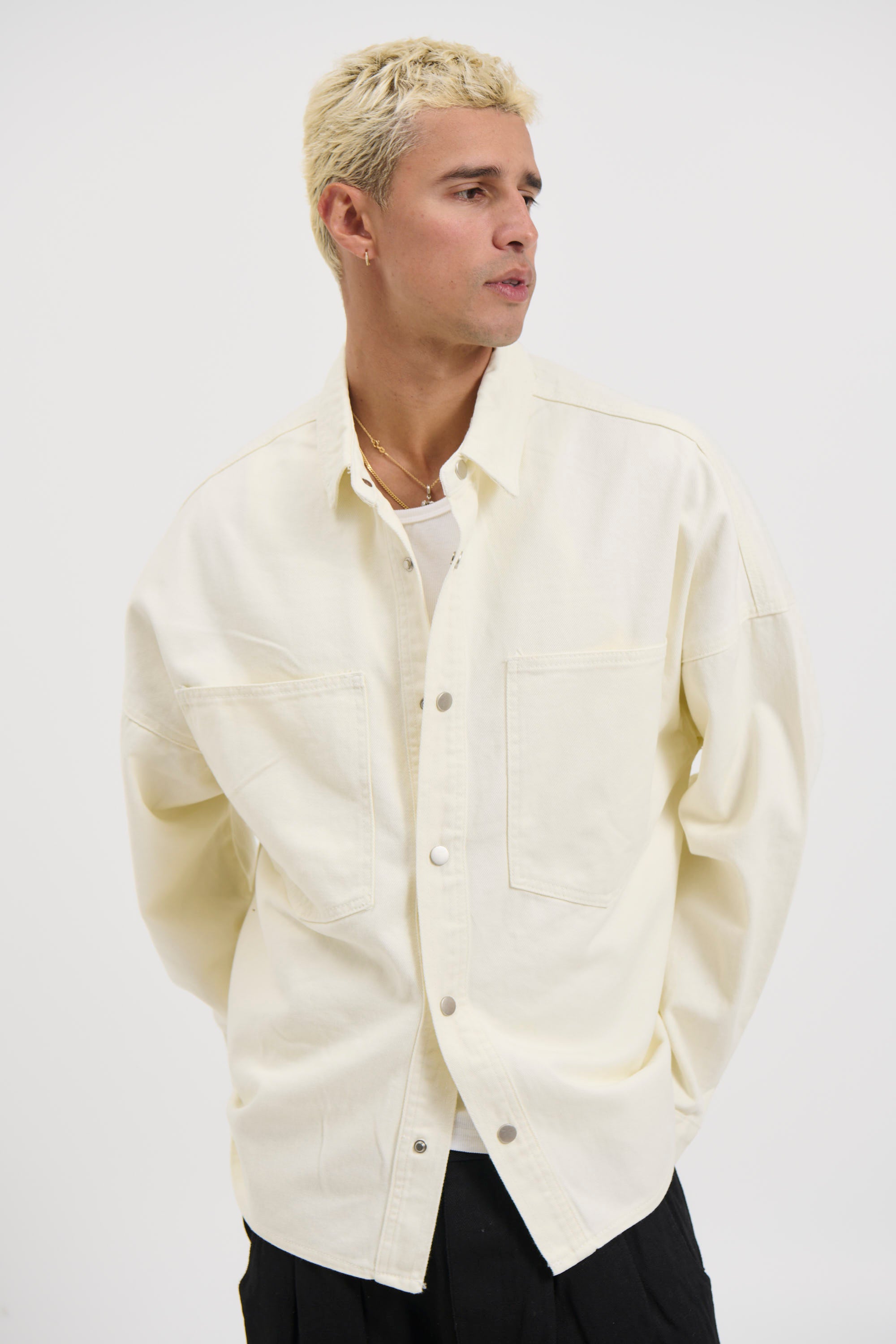 Heavyweight Denim Shirt Ivory