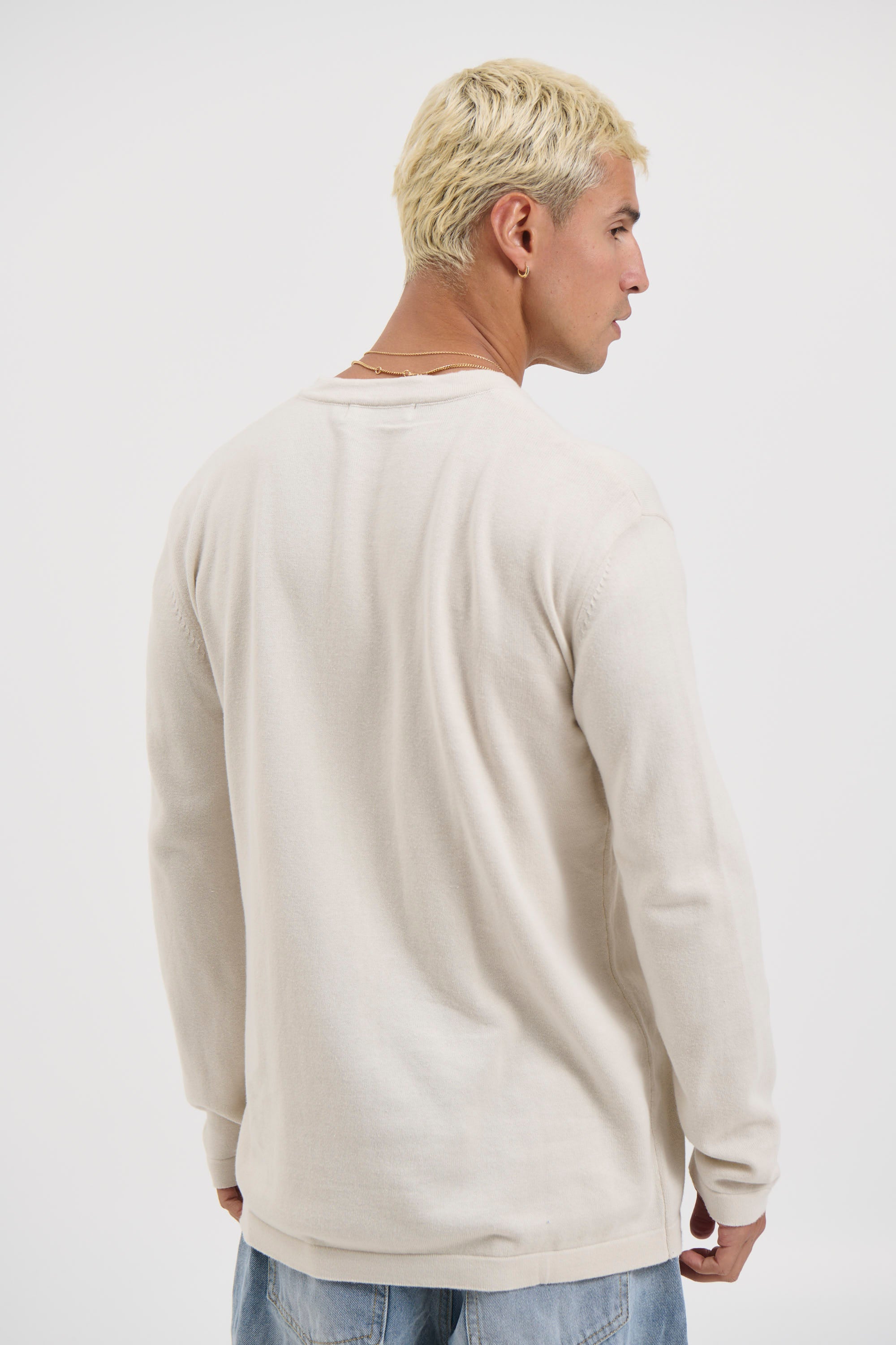 Jackson Fitted Henley Dove