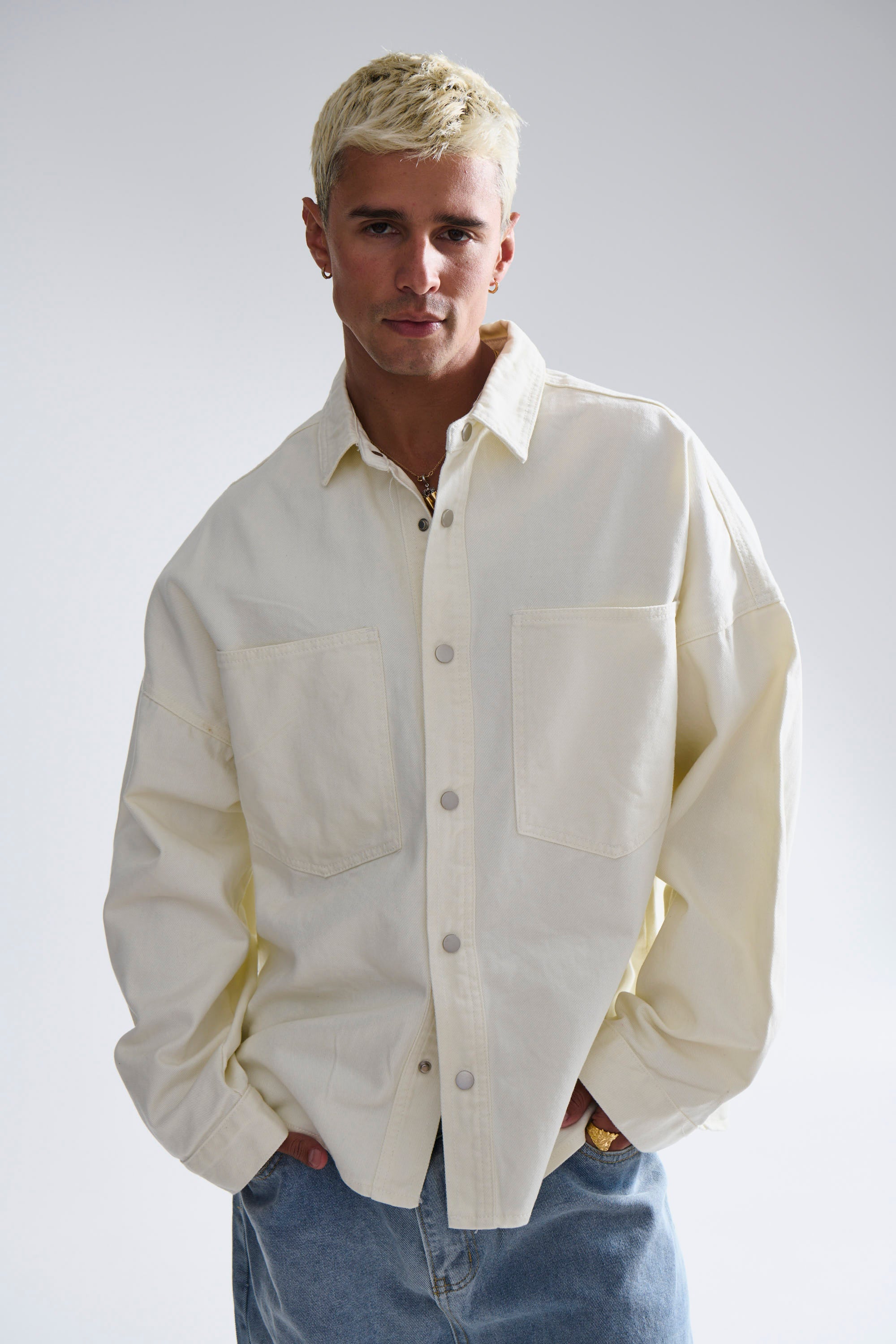 Heavyweight Denim Shirt Ivory