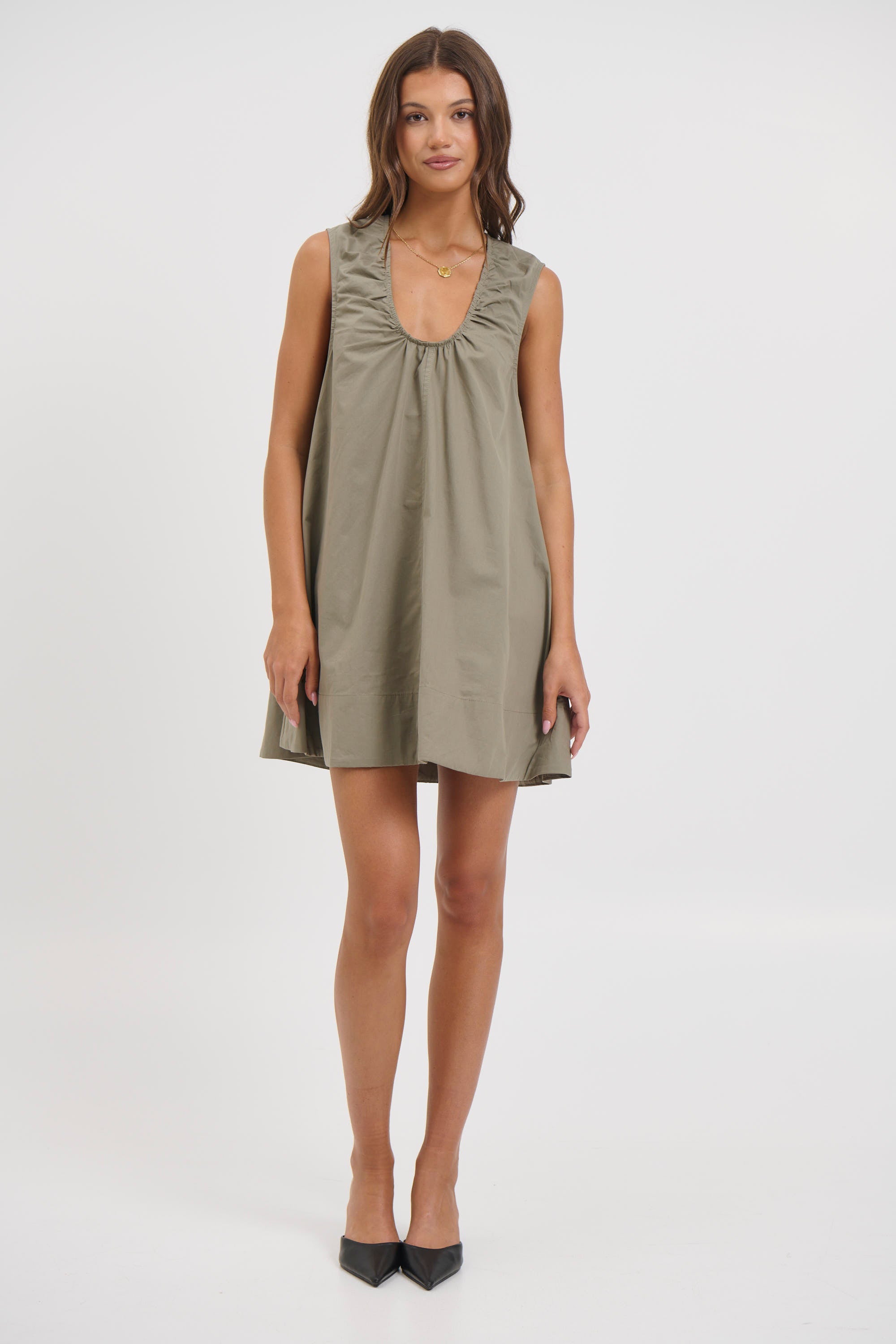 Sydney Mini Dress Khaki