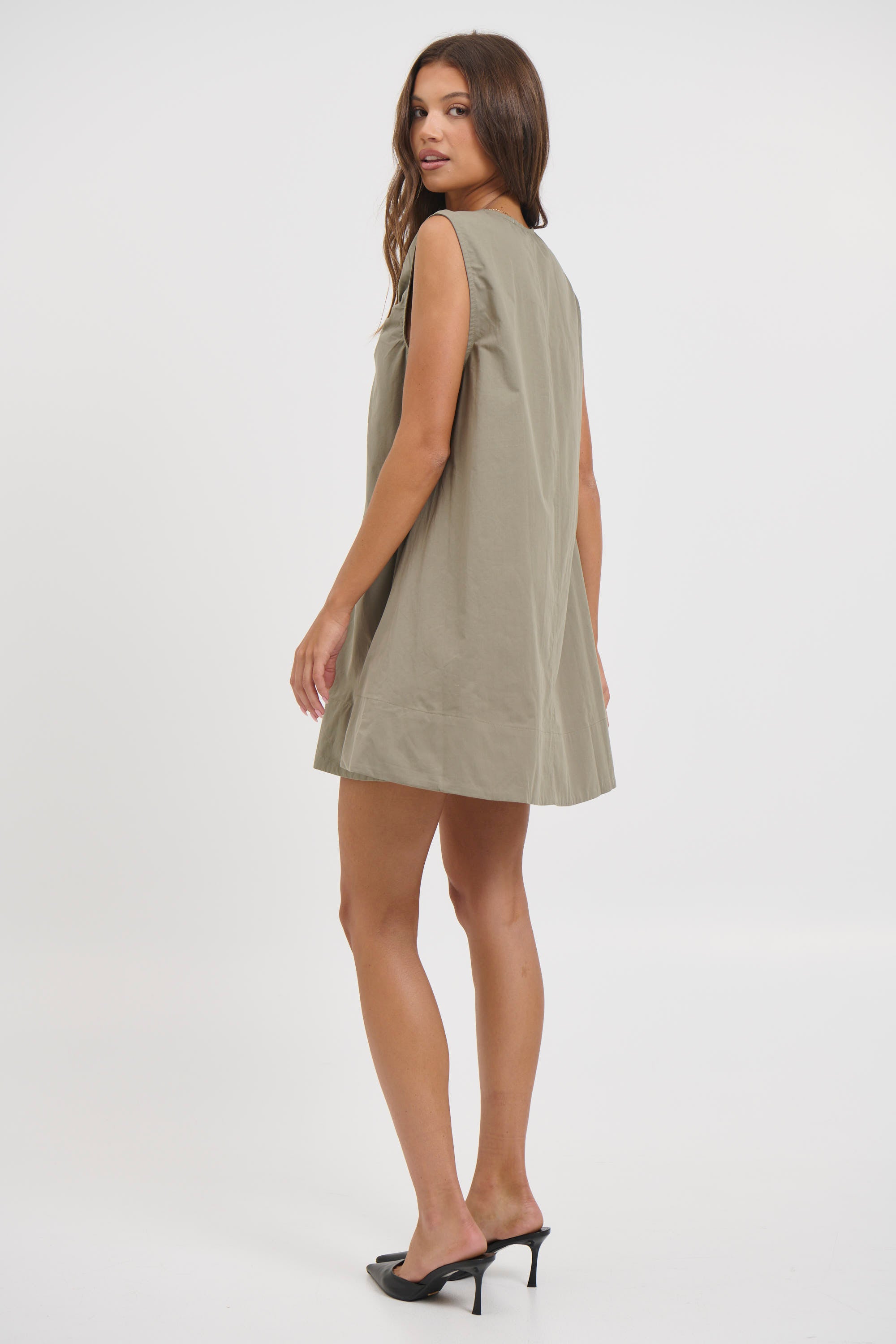 Sydney Mini Dress Khaki