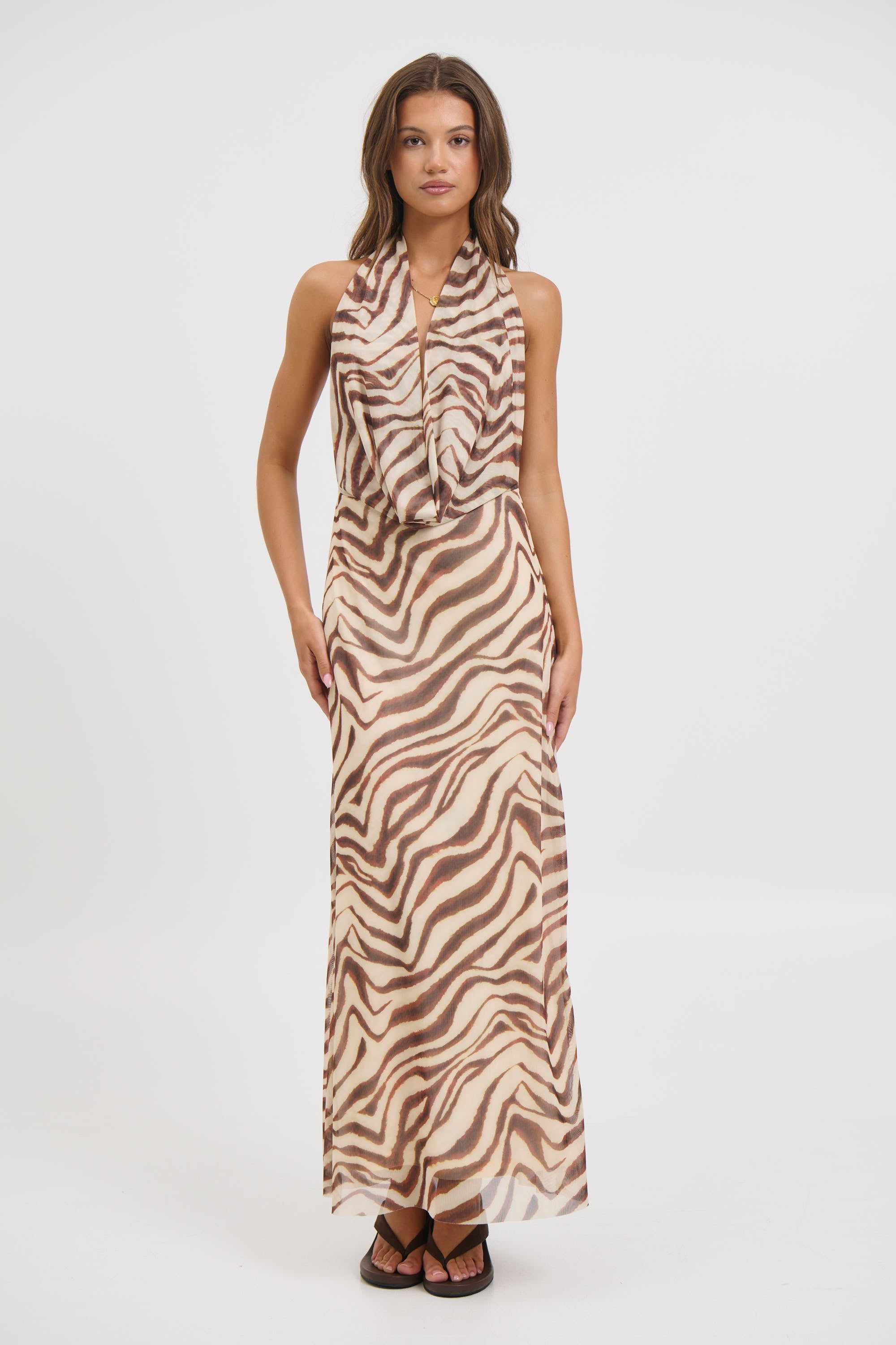 Josie Maxi Dress Brown