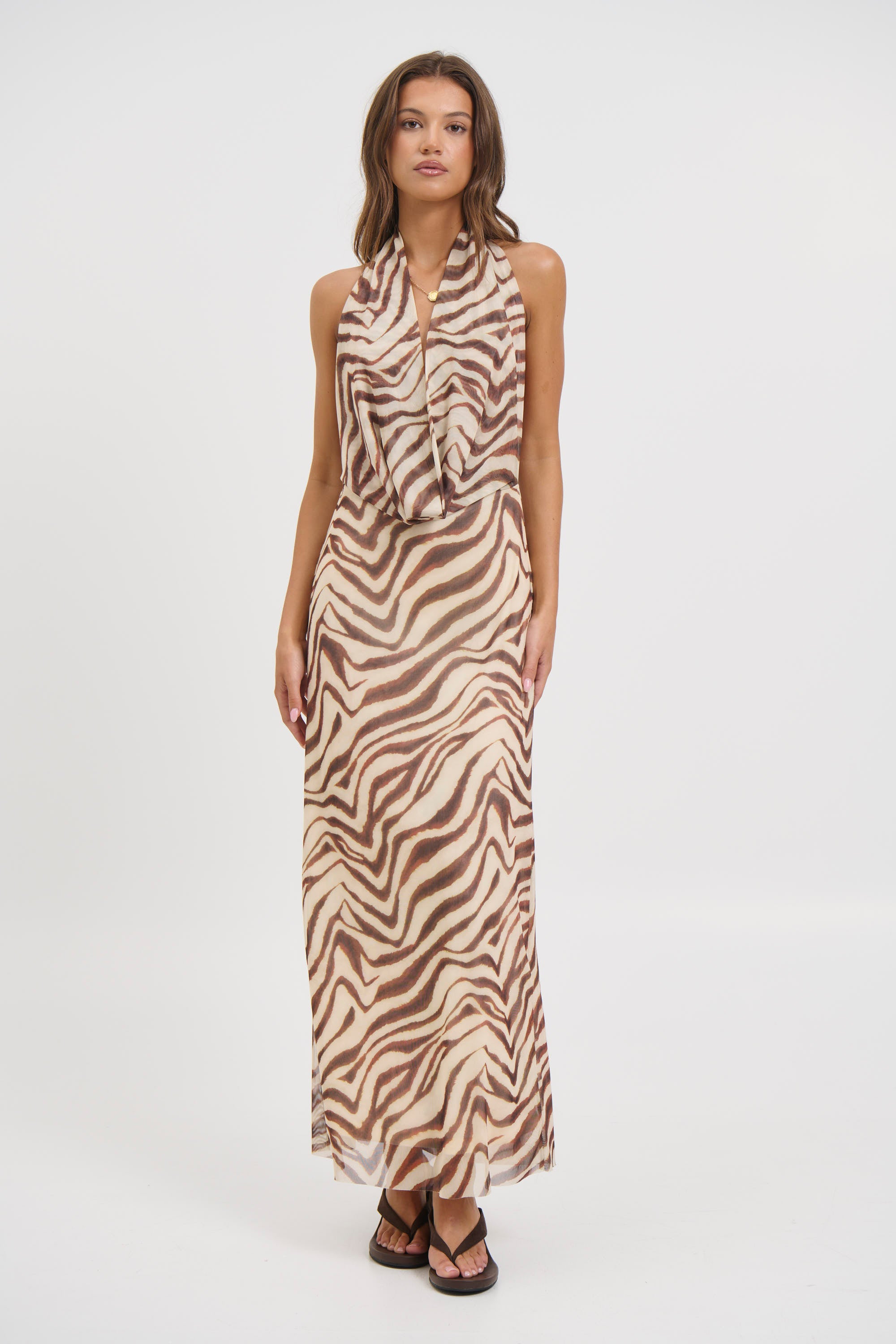 Josie Maxi Dress Brown