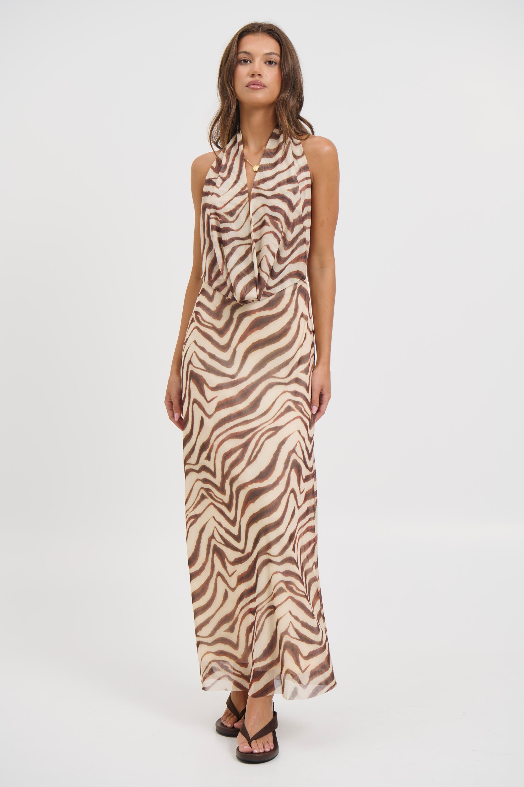 Josie Maxi Dress Brown