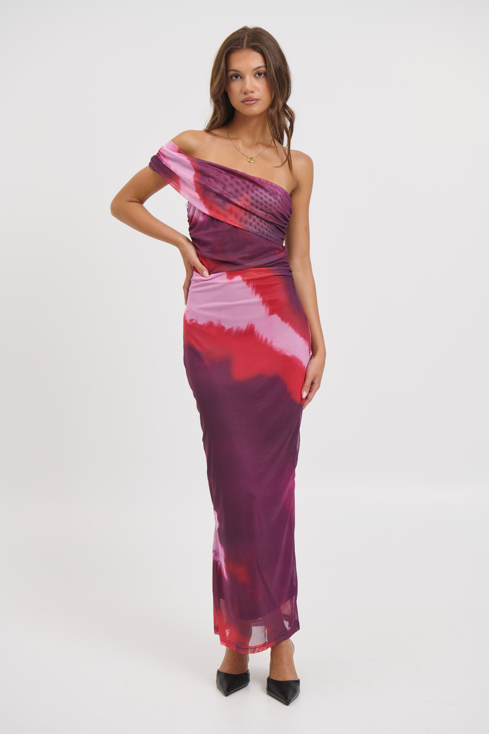 Paros Maxi Dress Berry