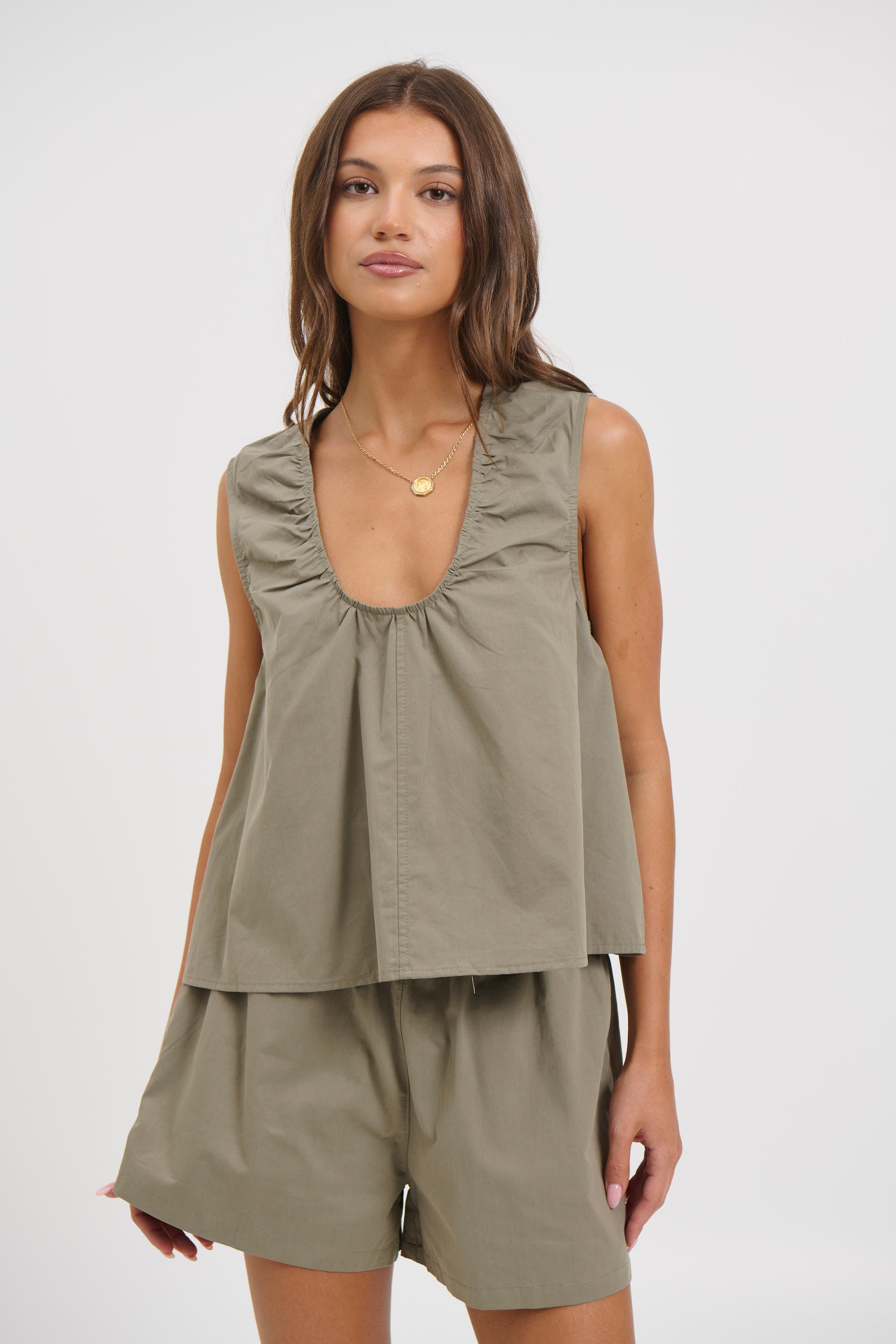 Kyla Top Khaki