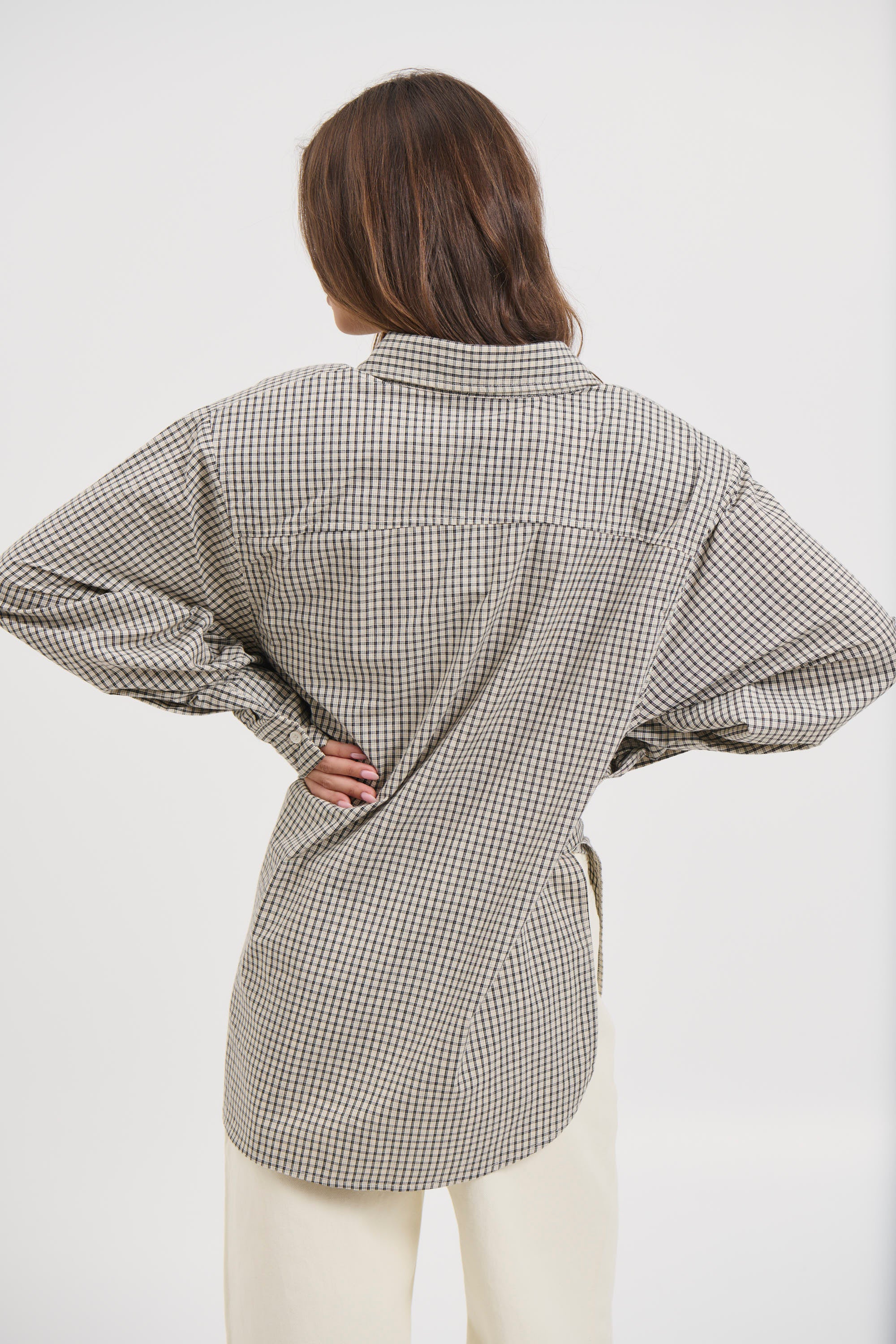 Notting Hill Shirt Cream Check