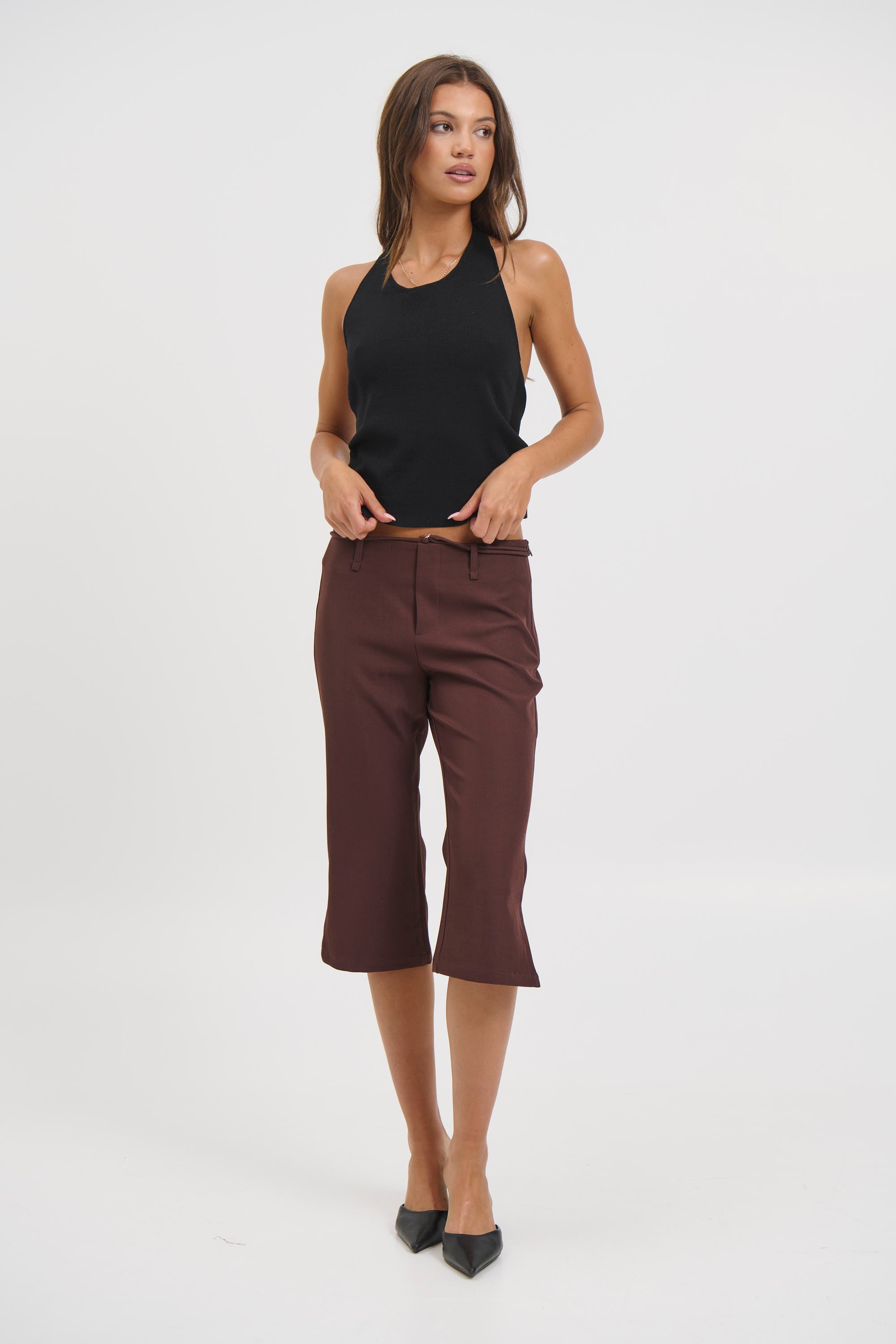 Nardia Capri Pant Chocolate